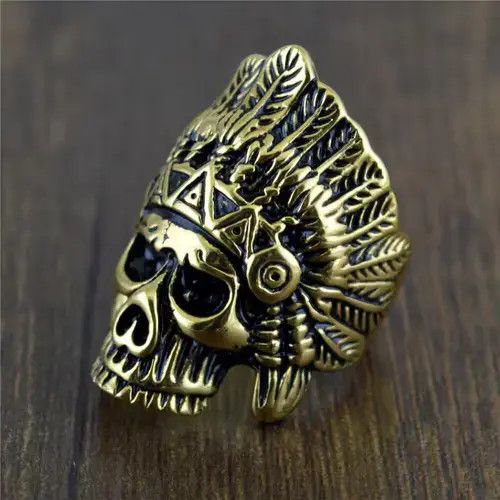 VIBE Hip hop punk skeleton ring Size ONE SIZE - 3 Thumbnail