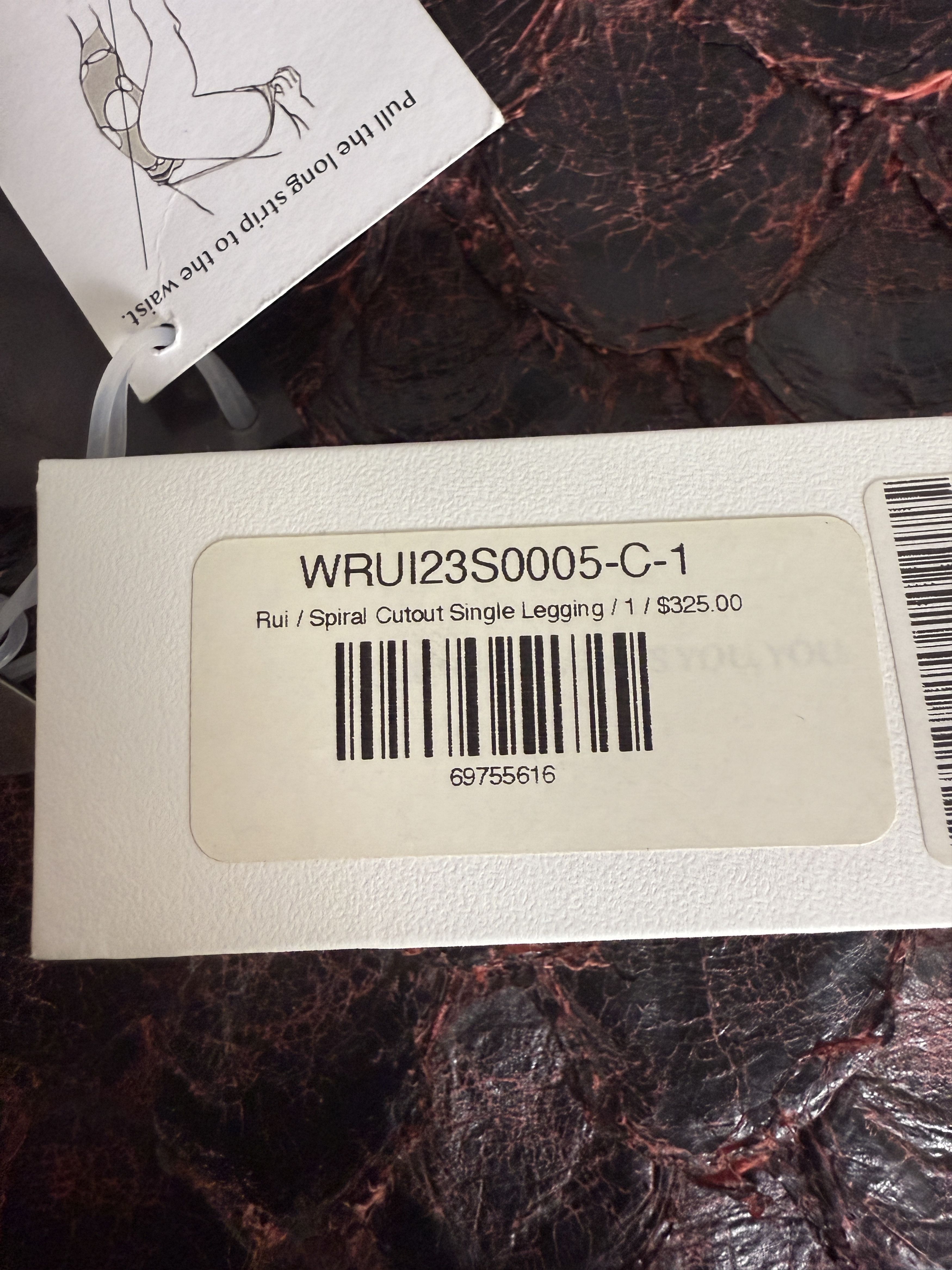 RUIbuilt $325 RUI Size 1 Spiral Cutout Single Legging Size ONE SIZE - 14 Thumbnail