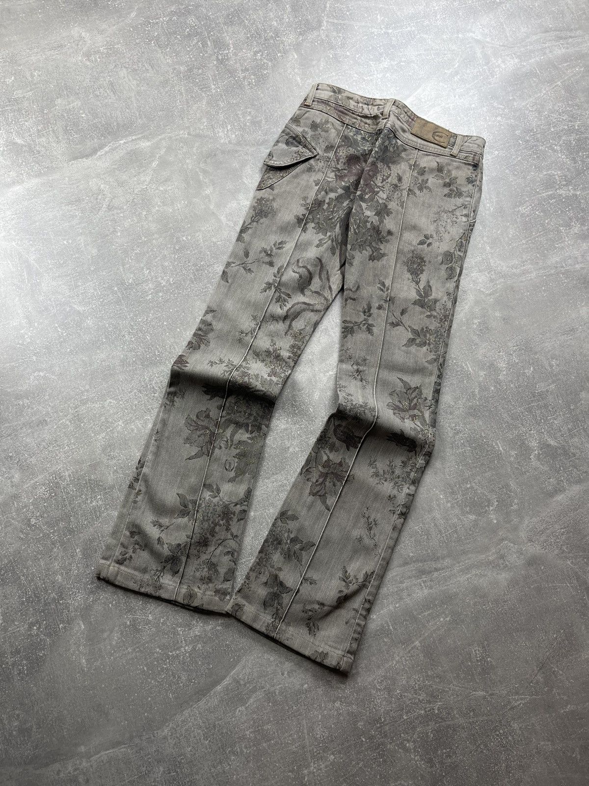 Just Cavalli Roberto Cavalli Just Cavalli Floral Printed Jeans Size 26" / US 2 / IT 38 - 6 Thumbnail