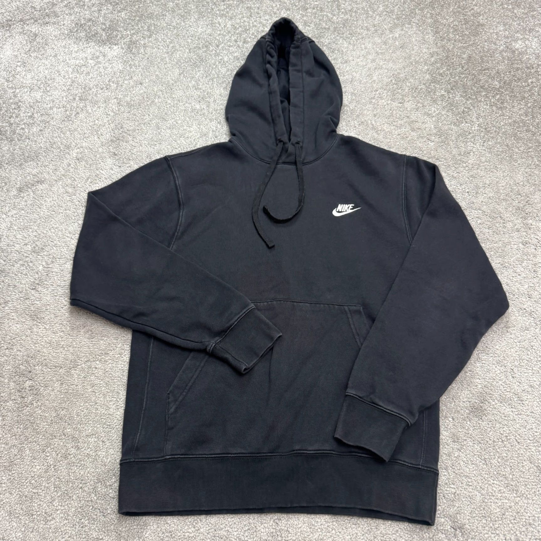 The North Face Nike Hoodie Pullover Sweatshirt Mens Small Black Fleece Drawstring Activewear Size US S / EU 44-46 / 1 - 2 Thumbnail