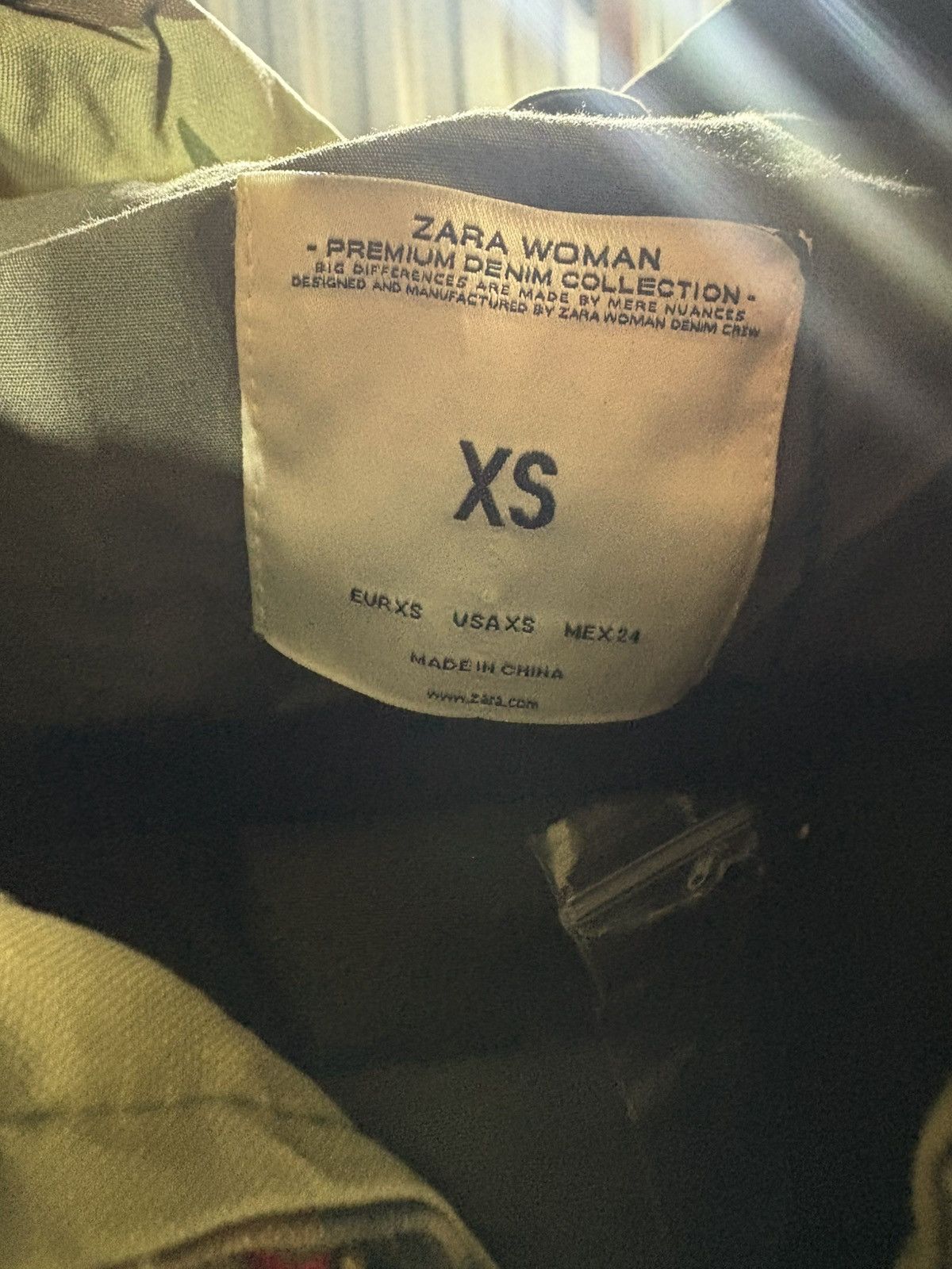 Zara Zara woman size xs Green and brown camo jacket Size XS / US 0-2 / IT 36-38 - 11 Thumbnail