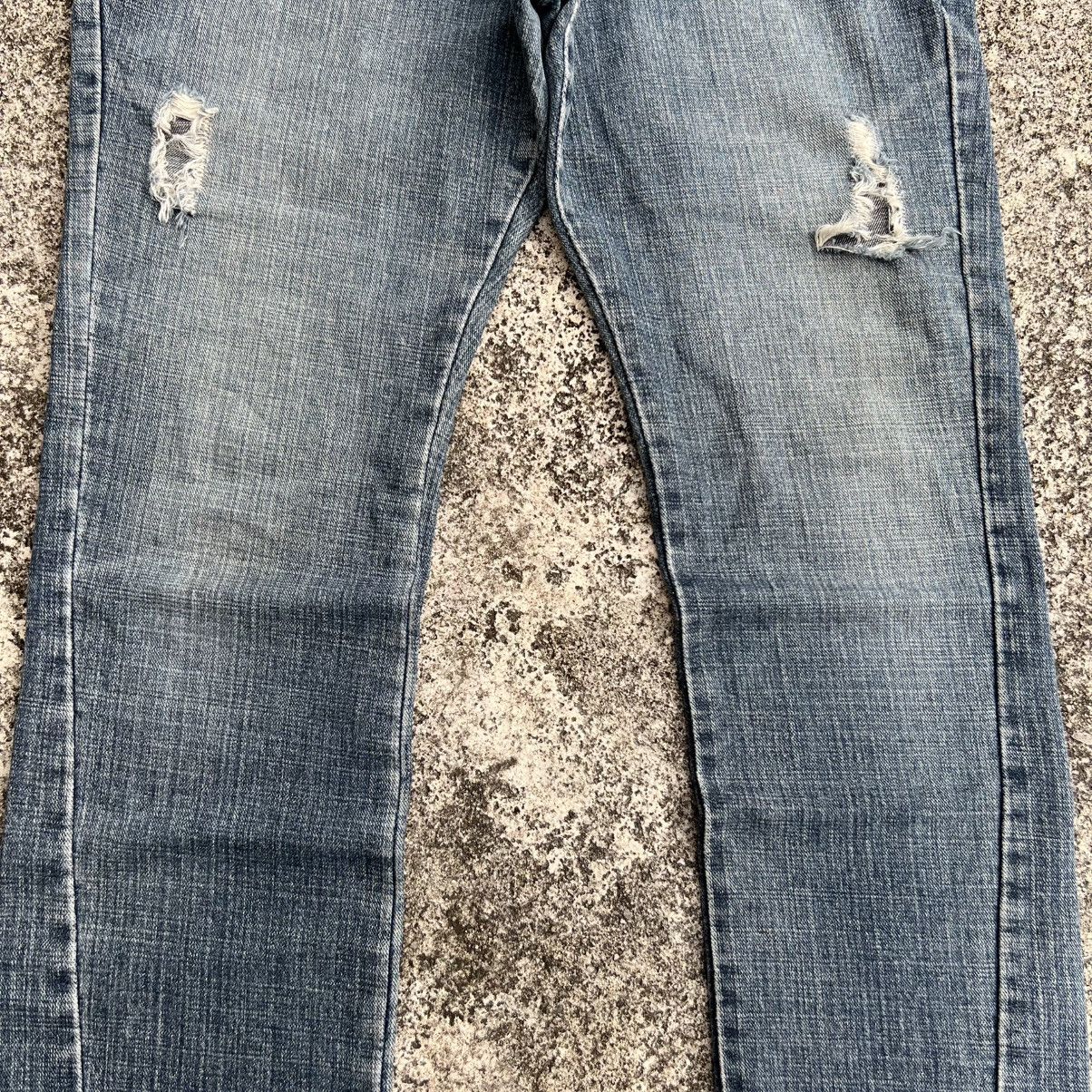 If Six Was Nine “DOUBLE WAIST” DISTRESS ACID WASH PUNK STYLE JEANS Size US 35 - 4 Thumbnail