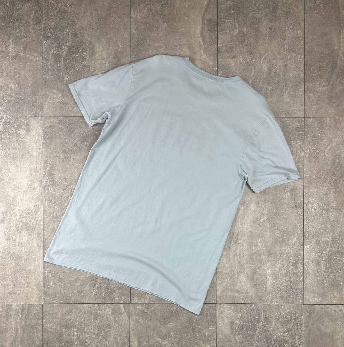 Gildan Oasis Vintage Big Logo Mens Blue T-Shirt Size US L / EU 52-54 / 3 - 8 Thumbnail