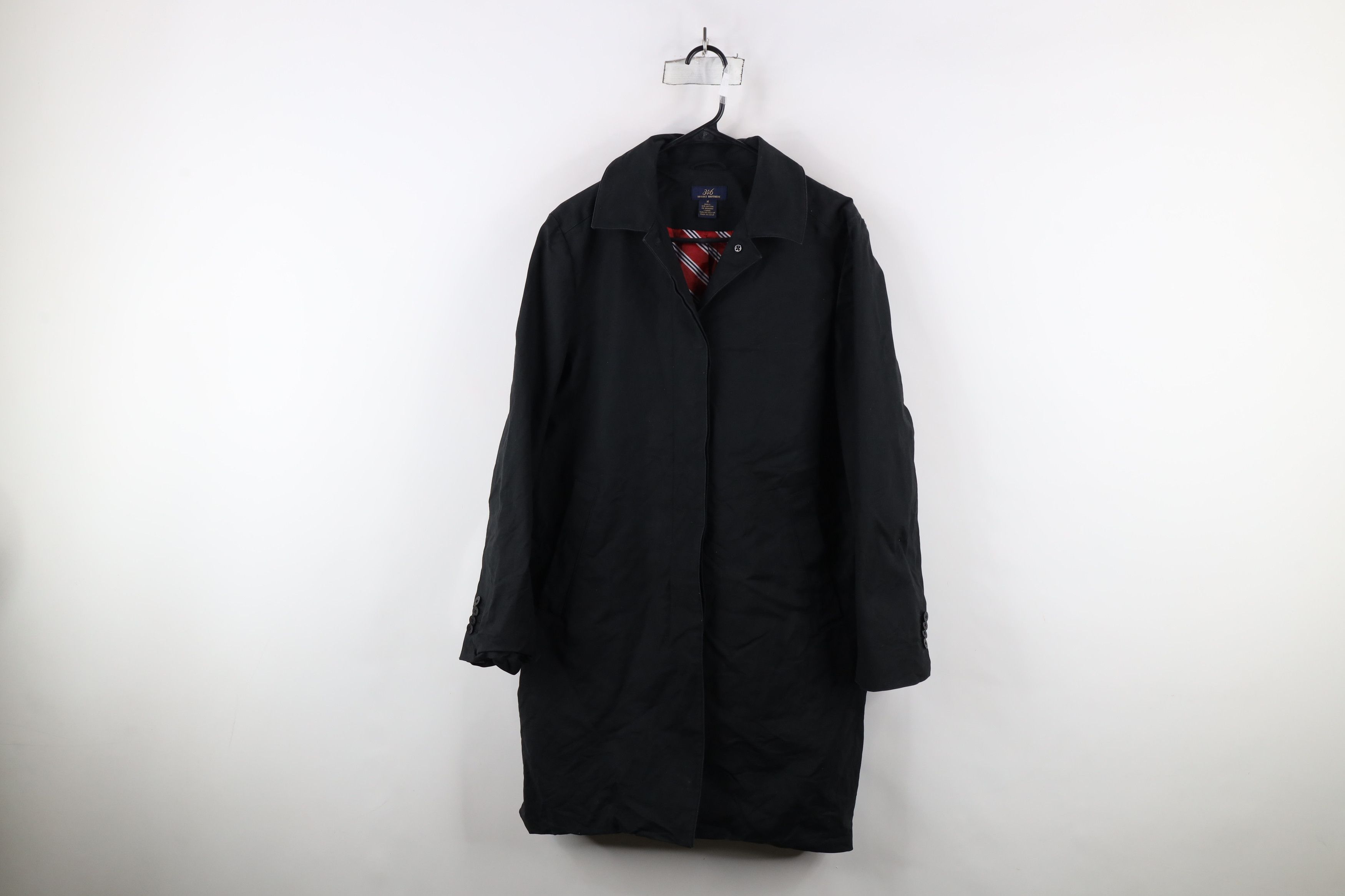 Brooks Brothers × Vintage Brooks Brothers Lined Full Button Trench Coat Jacket Black Size XL / US 12-14 / IT 48-50 - 1 Thumbnail