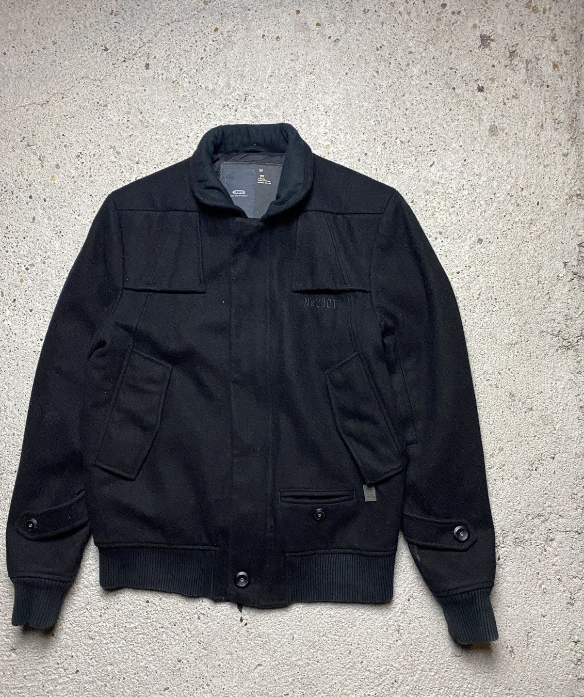 G-Star G star bomber wool jacket old money black Size US M / EU 48-50 / 2 - 1 Thumbnail