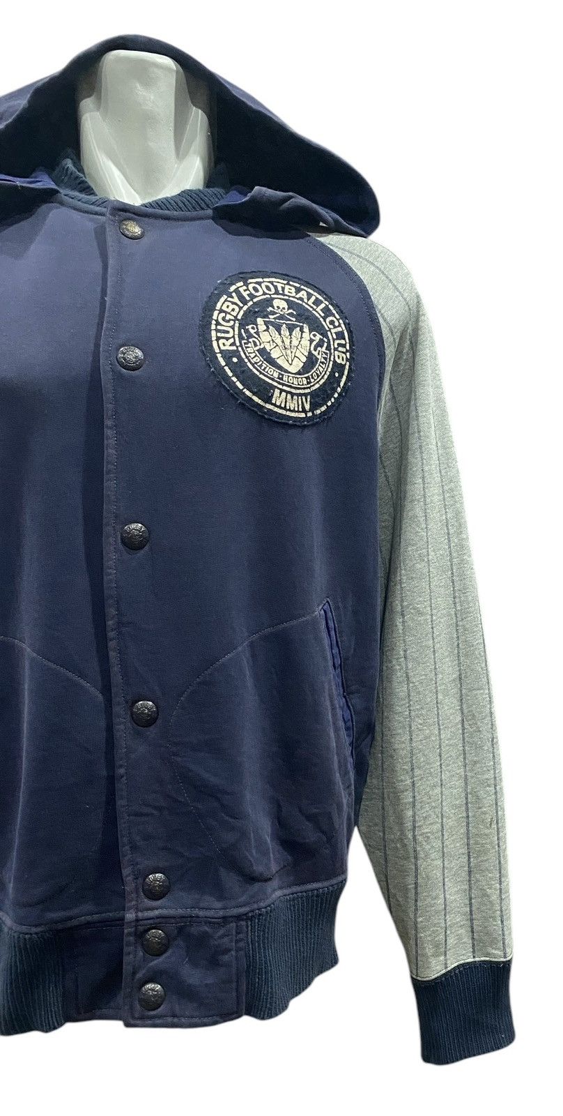 Rugby Ralph Lauren Rare RUGBY RALPH LAURENT Hoodie Button Jacket Size US M / EU 48-50 / 2 - 2 Thumbnail