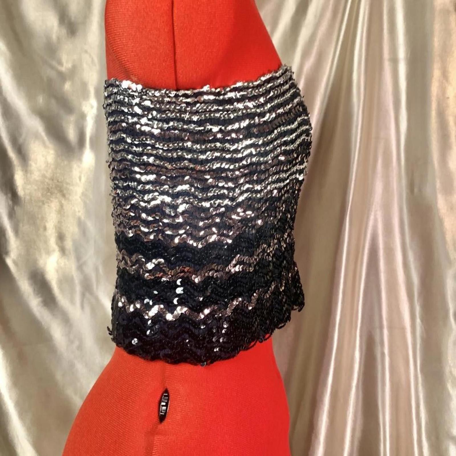 Other Y2k sequined tube/crop top! Size S / US 4 / IT 40 - 5 Thumbnail