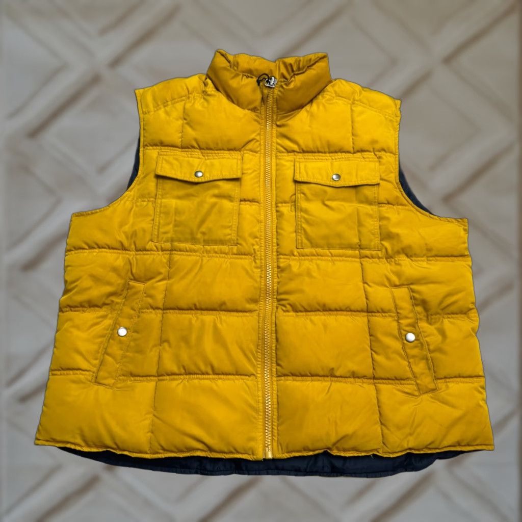Vintage Goodfellow Co. Puffer Quilted Vest Jacket Mens 2XL Mustard Yellow Full Zip Outdoor Size US XXL / EU 58 / 5 - 1 Thumbnail