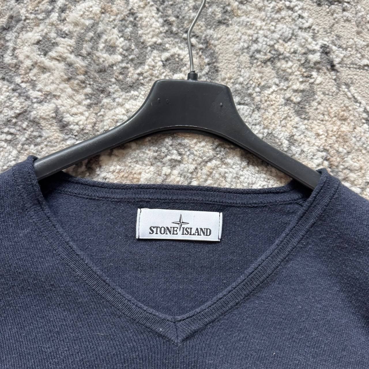 Stone Island Vintage Stone V Neck Knitted Navy Sweater Size US S / EU 44-46 / 1 - 8 Thumbnail
