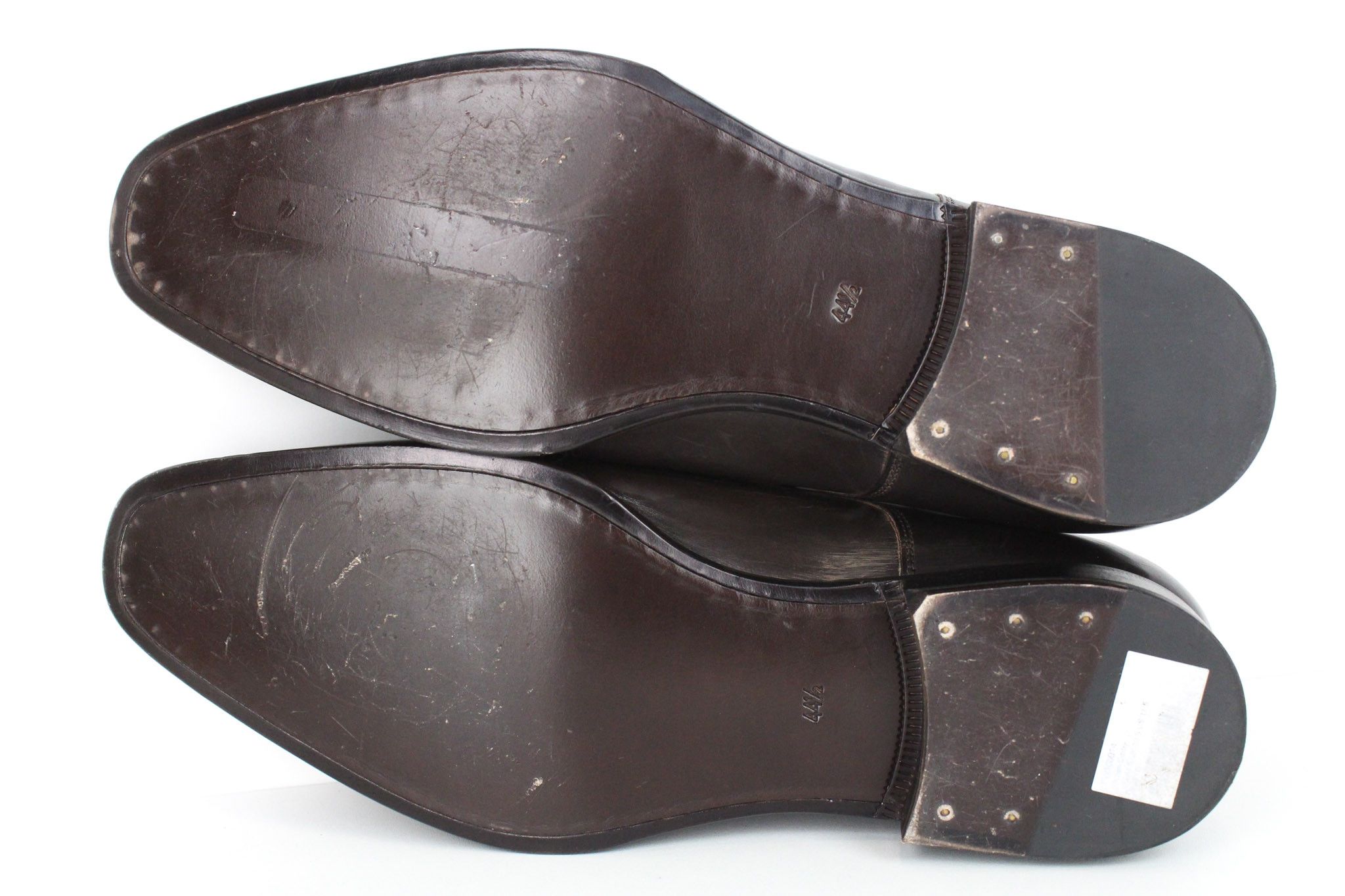 Suitsupply EU44.5 Brown Leather Laced Low-Top 72662 Size US 11.5 / EU 44-45 - 7 Thumbnail