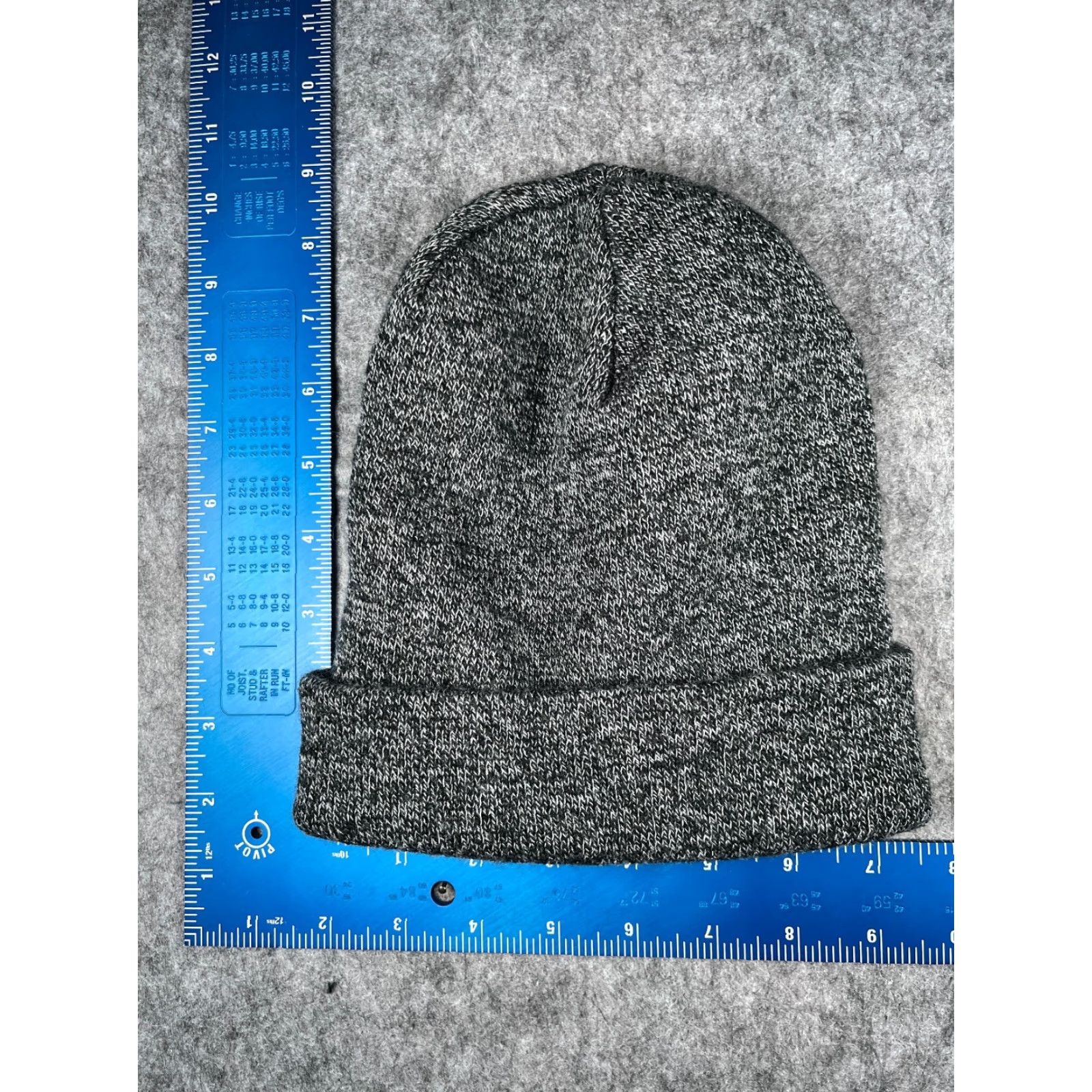 Vintage Toque Beanie Adult One Size Black White Knit 100% Acrylic Ski Snow Outdoors Size ONE SIZE - 3 Thumbnail