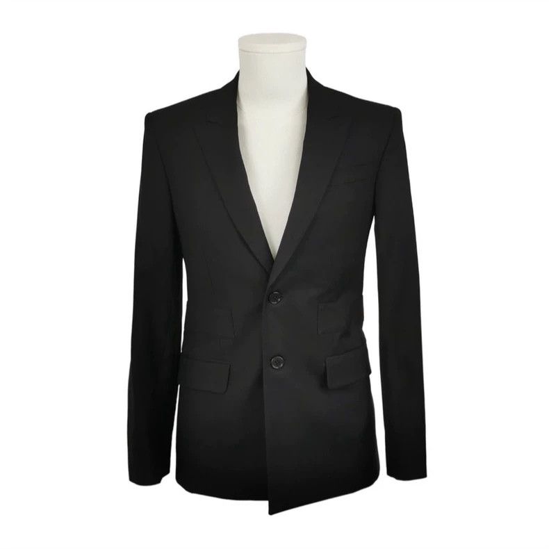 Givenchy Givenchy Wool solid color lapel long-sleeve blazer size 48 Size US M / EU 48-50 / 2 - 1 Thumbnail