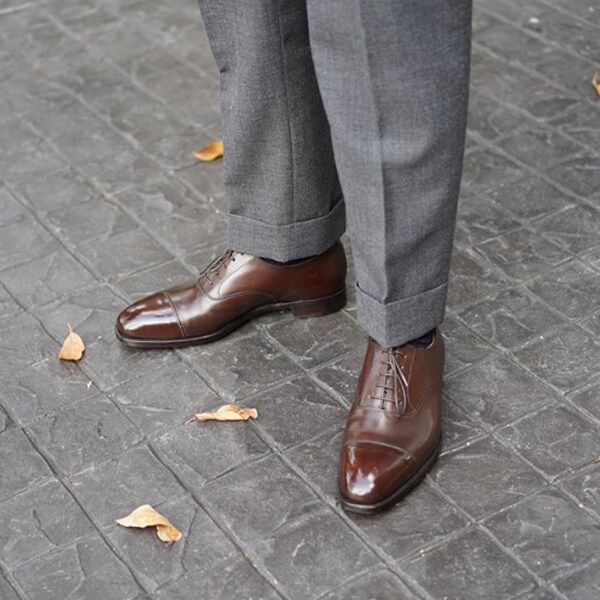 Crockett & Jones CROCKETT & JONES Audley Oxford Calf Leather Made In England Size US 9.5 / EU 42-43 - 2 Thumbnail