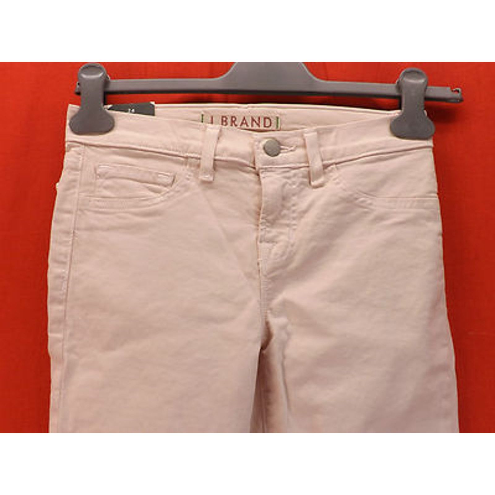 J Brand J BRAND 811 MID RISE 11" LEG SKINNY PEACH PASTEL JEANS 25 Size 25" / US 0 / IT 36 - 7 Thumbnail