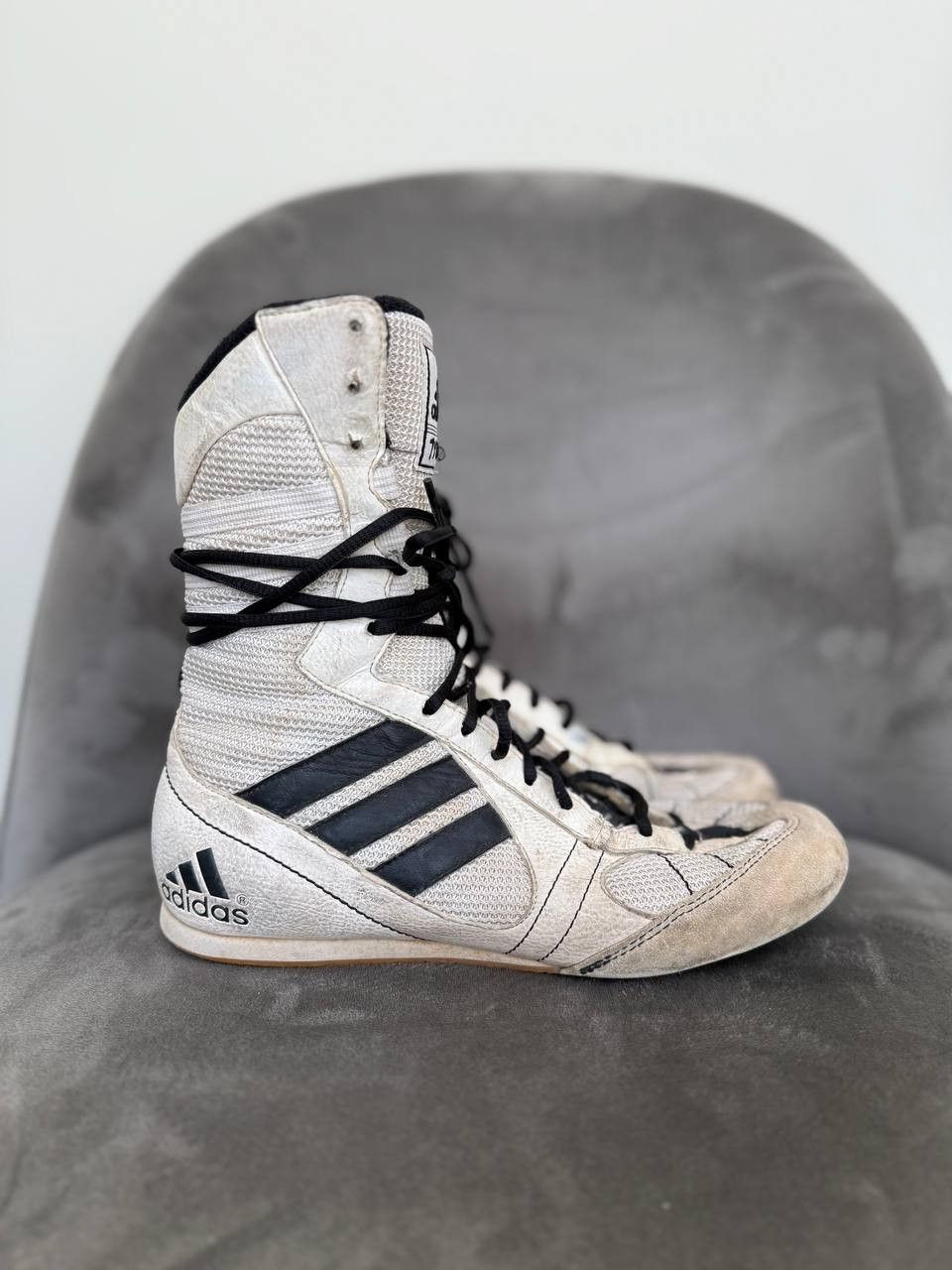 Adidas Adidas Tygun 00s Y2K Leather Wrestling Boxing Boots Size 6 Size US 7.5 / IT 37.5 - 2 Thumbnail