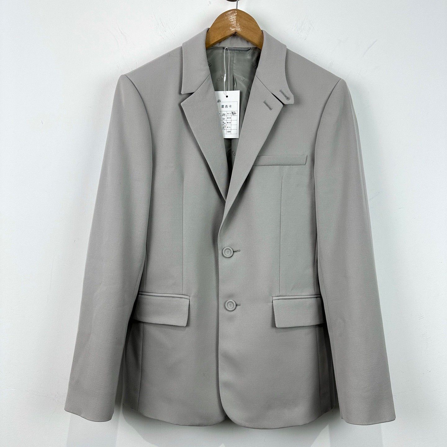 Dior Dior Gray Wool Suit Jacket 44 Size US S / EU 44-46 / 1 - 1 Preview