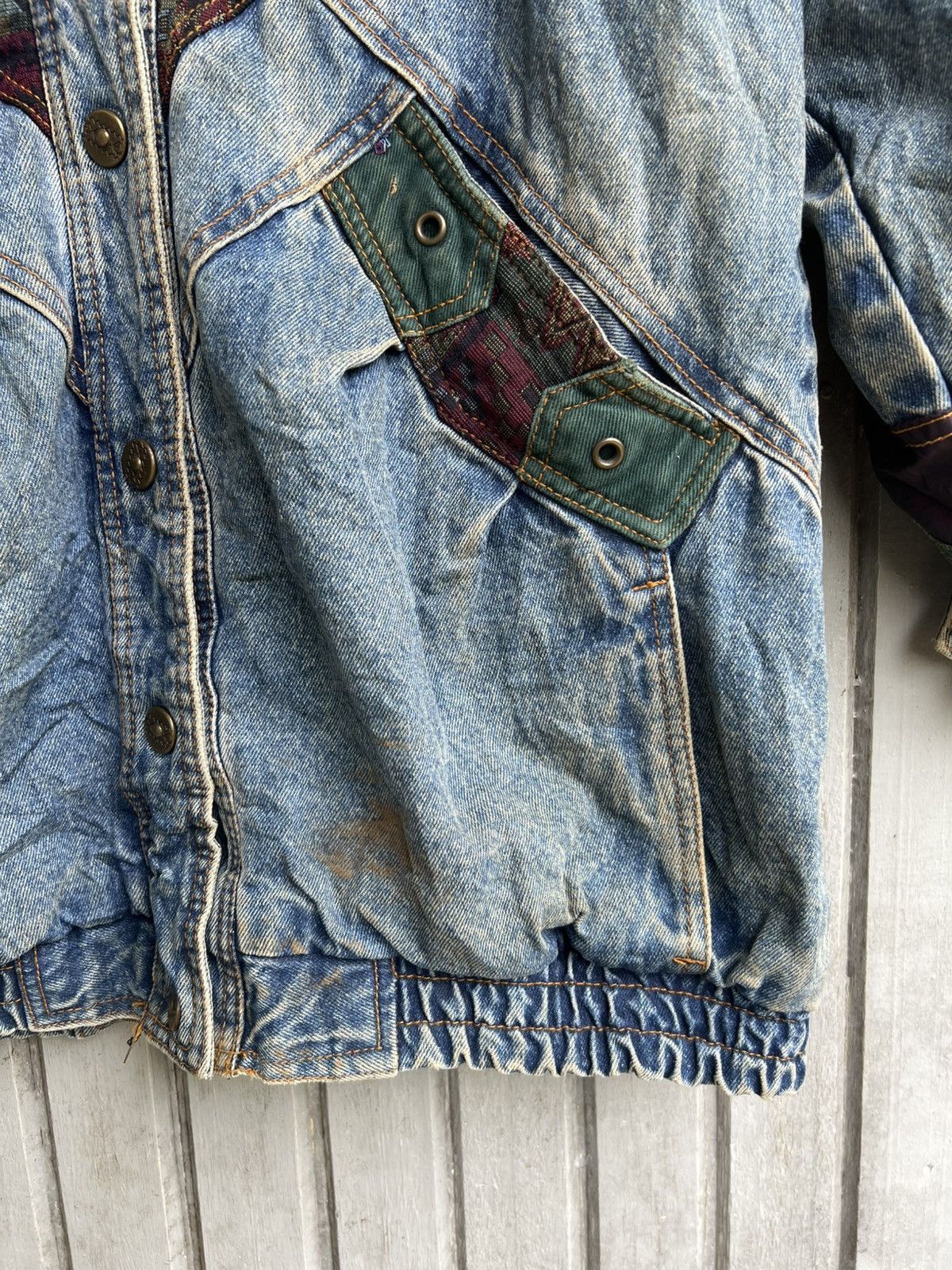 Current/Elliot × Japanese Brand Current seen pachwork denim jacket Size US M / EU 48-50 / 2 - 4 Thumbnail