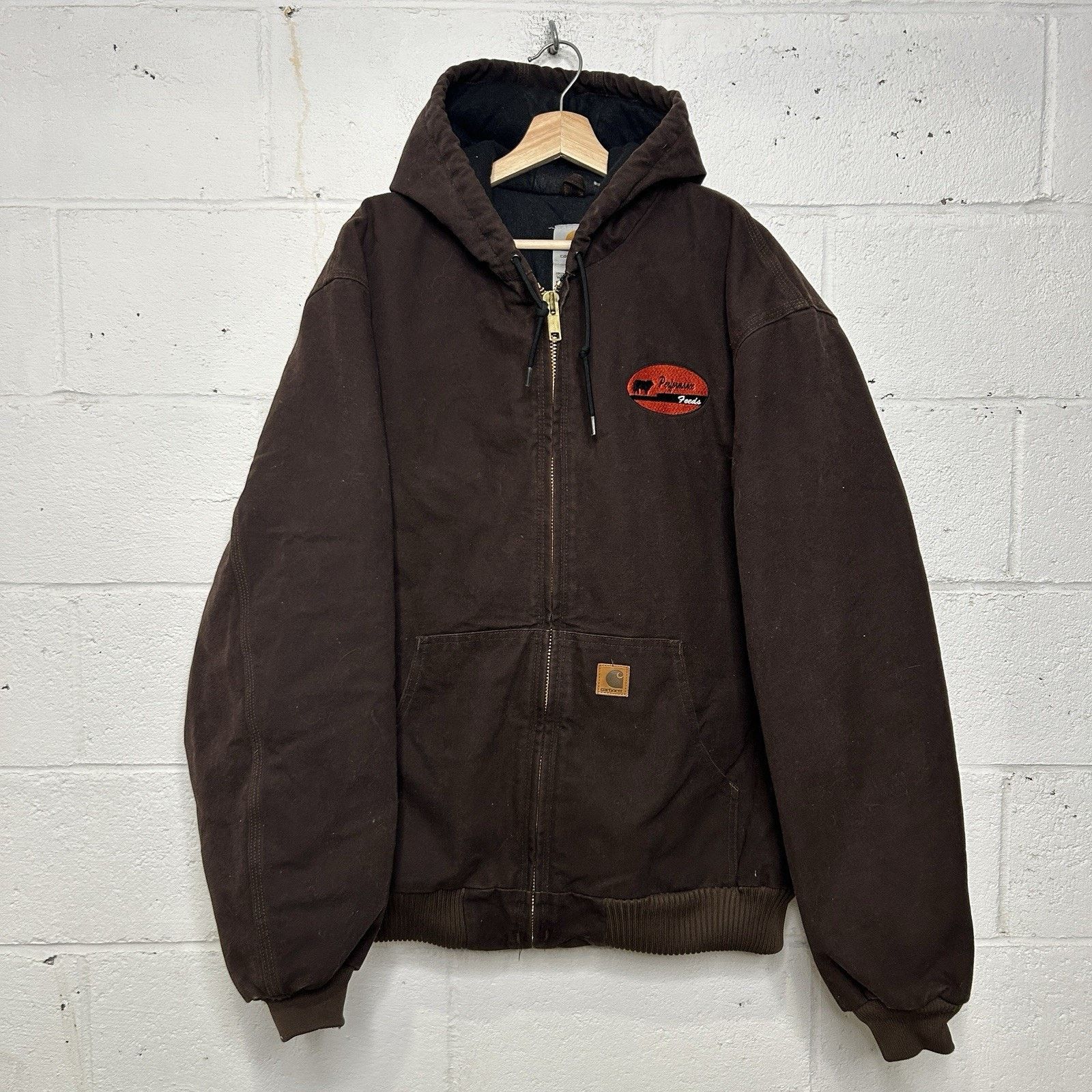 Carhartt Vintage Carhartt Hooded Active Jacket “Dark Brown” J130 DKB Size US XL / EU 56 / 4 - 1 Thumbnail