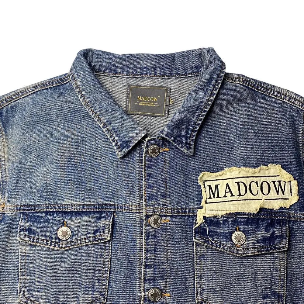 Other Madcow Distressed Poem Patch Jeans Jacket Size US M / EU 48-50 / 2 - 3 Thumbnail