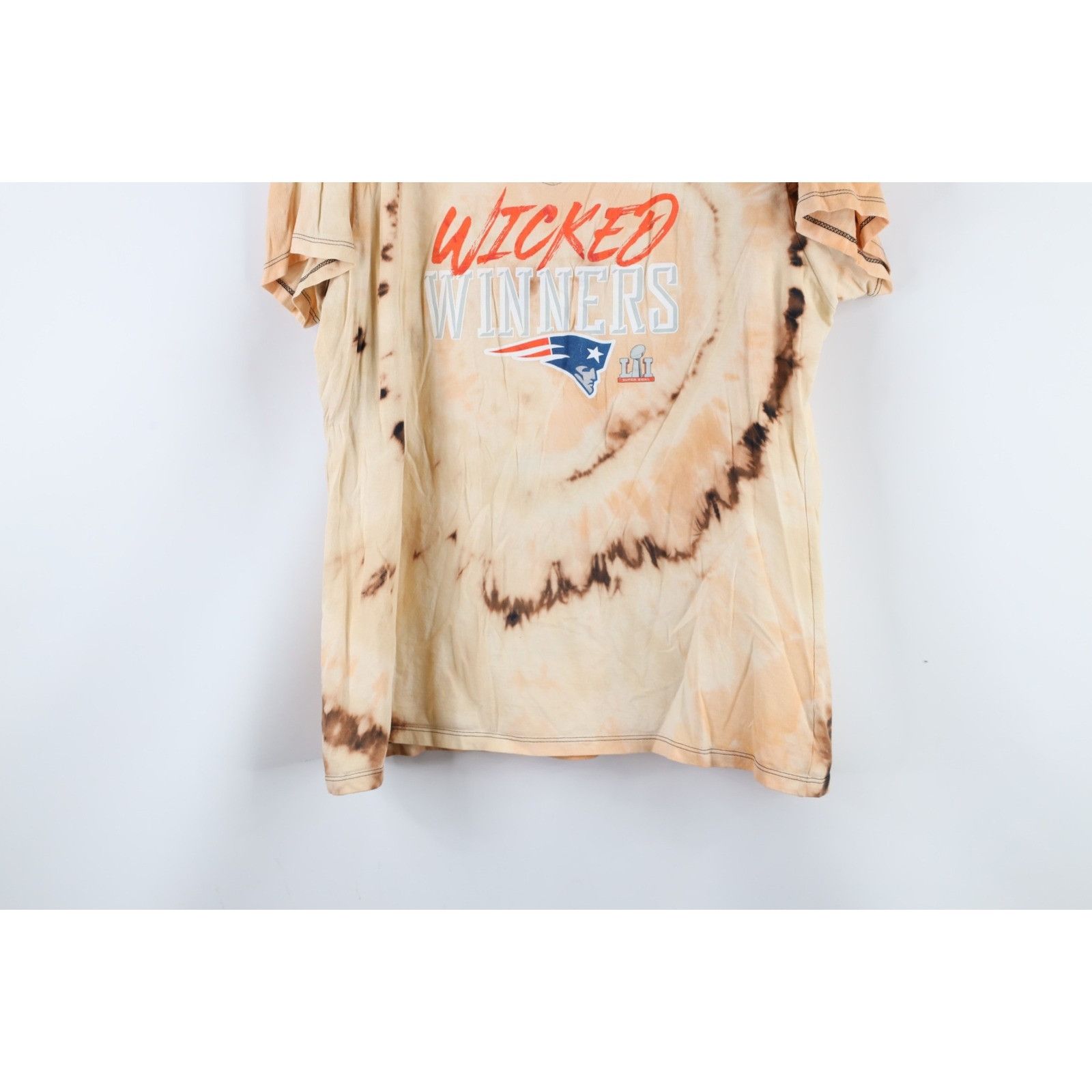 Vintage Fanatics NFL Acid Wash New England Patriots T-Shirt Size XL / US 12-14 / IT 48-50 - 3 Thumbnail