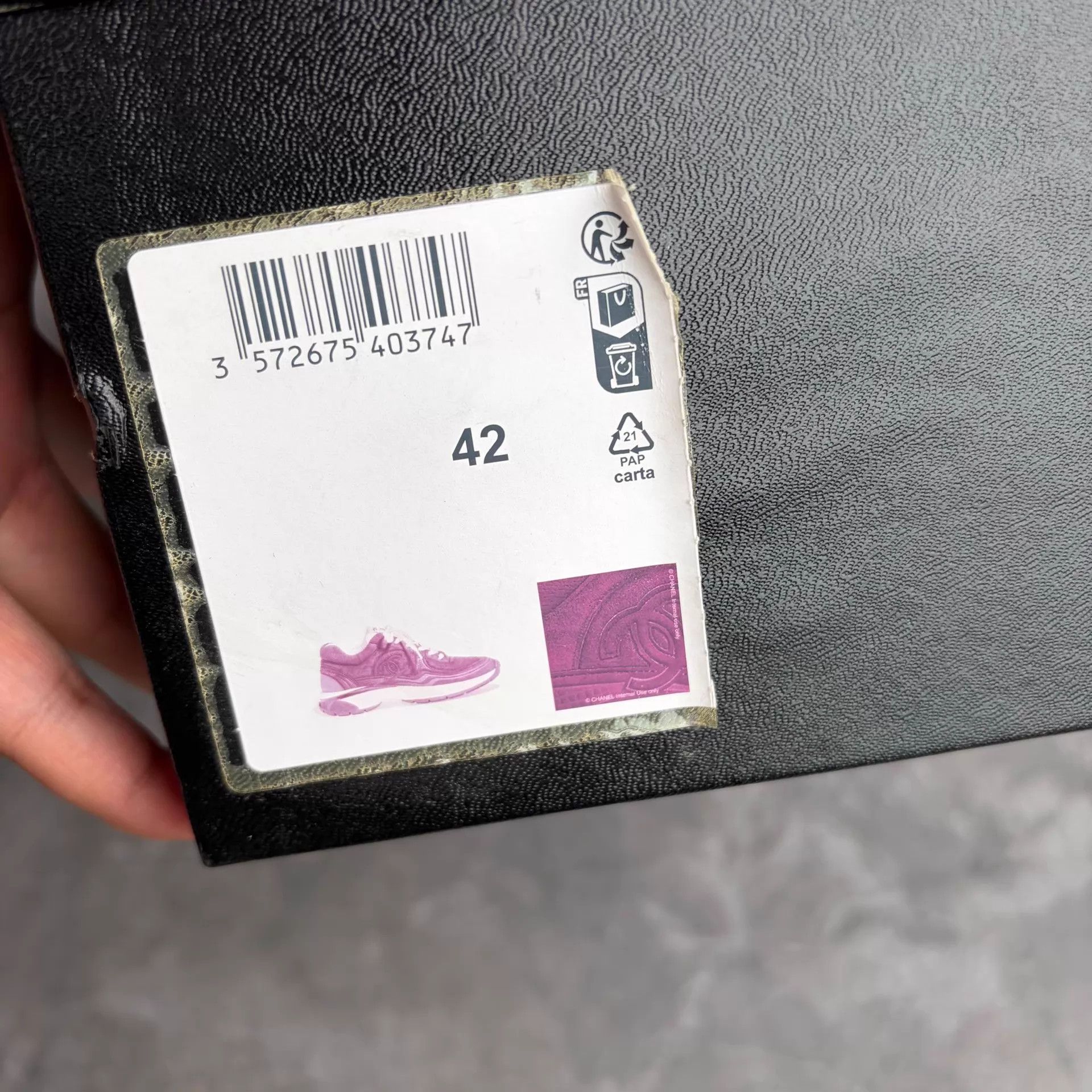 Chanel CHANEL 24S Black Toe King 42 Black/White Size US 9 / EU 42 - 9 Thumbnail