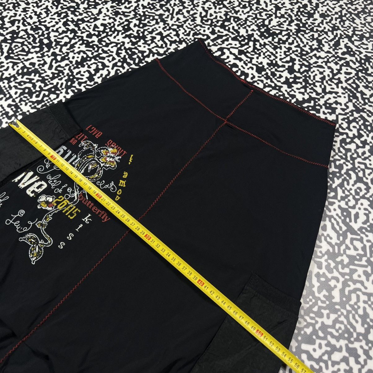 Japanese Brand Vintage Y2K Double Jeu Japanese Flared Cargo Midi Skirt Size 26" / US 2 / IT 38 - 20 Thumbnail