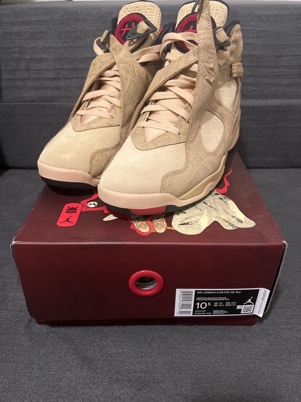 Jordan Brand × Nike Air Jordan 8 Retro SE ‘Rui’ Size US 10.5 / EU 43-44 - 2 Thumbnail
