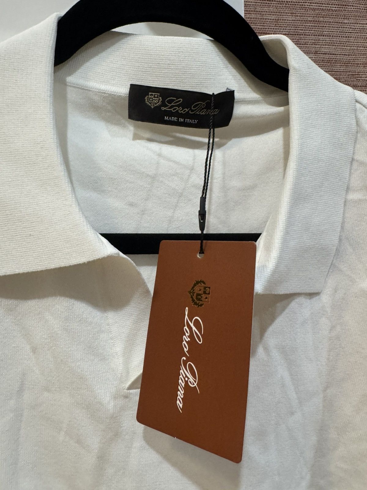 Loro Piana Loro Piana White Knitted Polo Shirt NWT Made in Italy Size US L / EU 52-54 / 3 - 2 Thumbnail