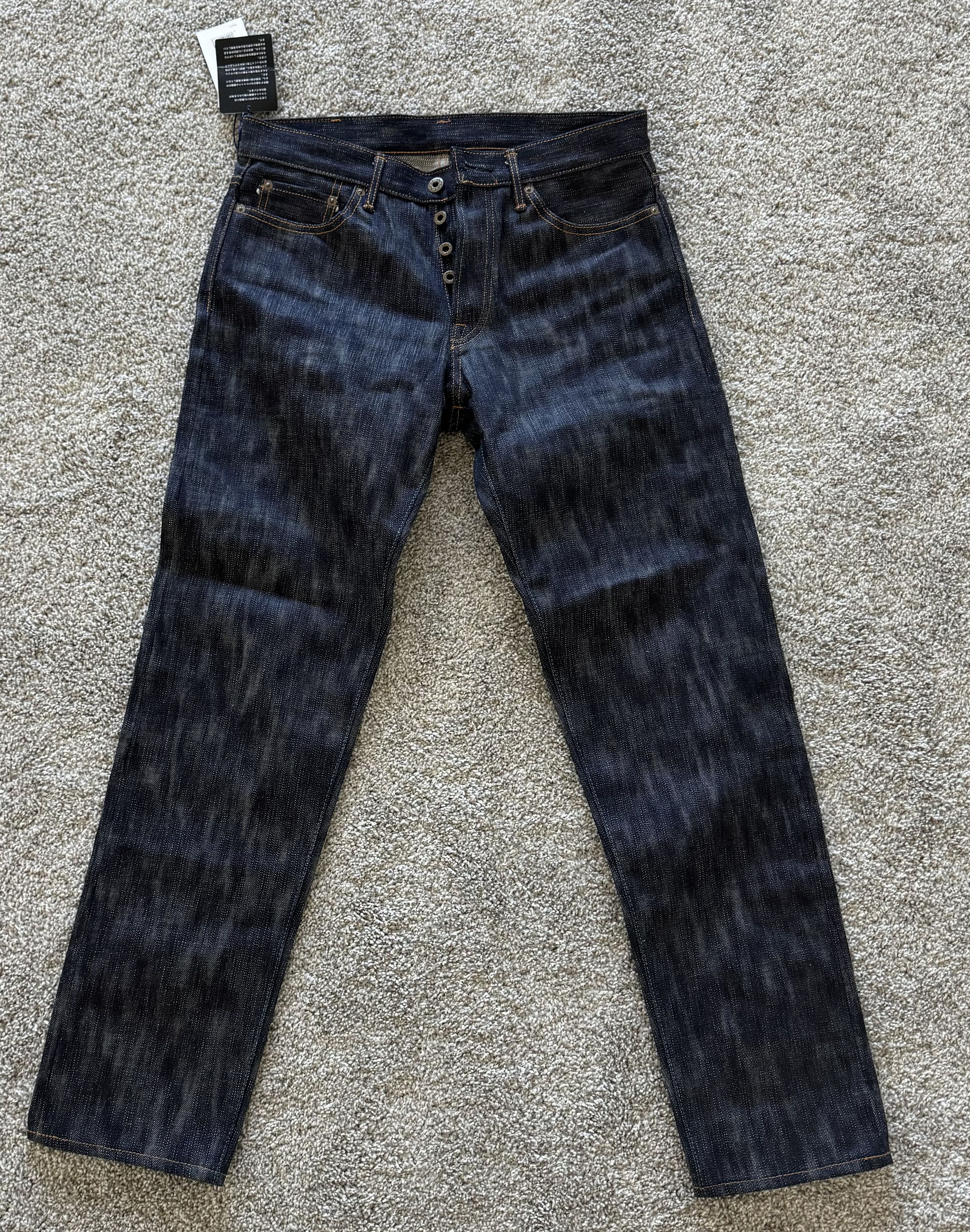 image of Blue Owl x Japan Blue Jbo-618 18Oz Slub Selvedge Denim – High Tapered Fit in Indigo, Men's (Size 31