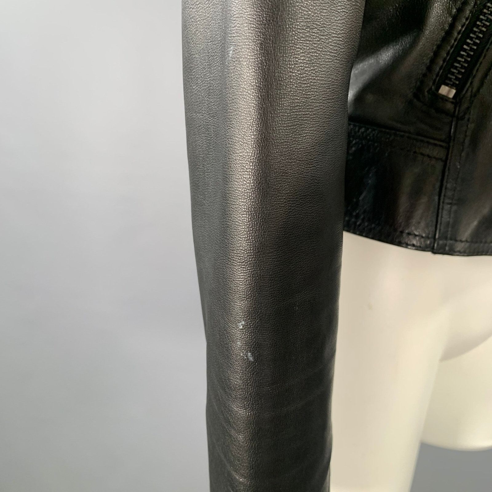 Other MARC NEW YORK Size S Black Leather Motorcycle Jacket Size S / US 4 / IT 40 - 5 Thumbnail