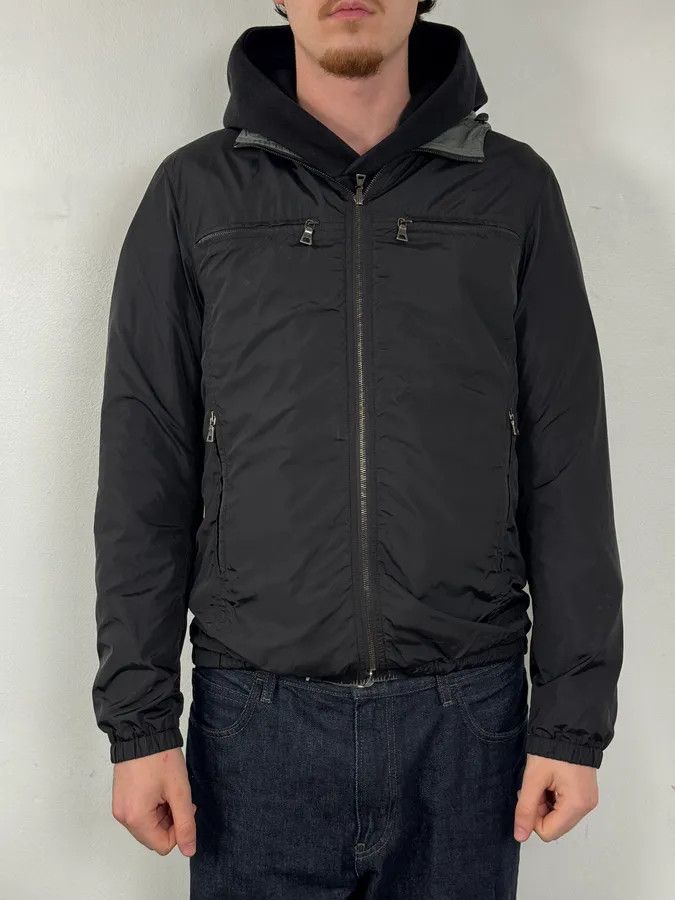 Prada AW2009 Prada Linea Rossa Black & Grey Reversible Jacket Size US M / EU 48-50 / 2 - 3 Thumbnail