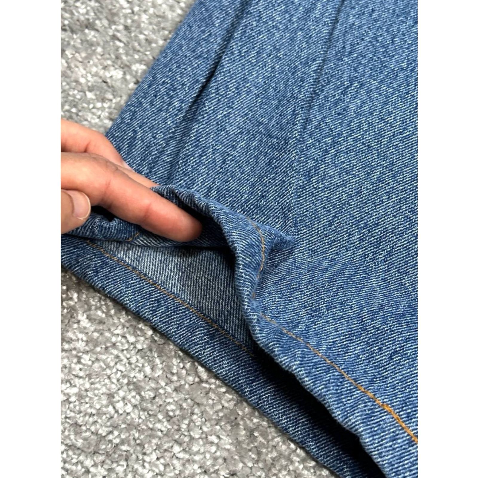 Levi's Levis 550 Jeans Mens 40 Blue Denim Logo Stretch High Rise Tapered Leg Jeans Size US 40 / EU 56 - 2 Thumbnail