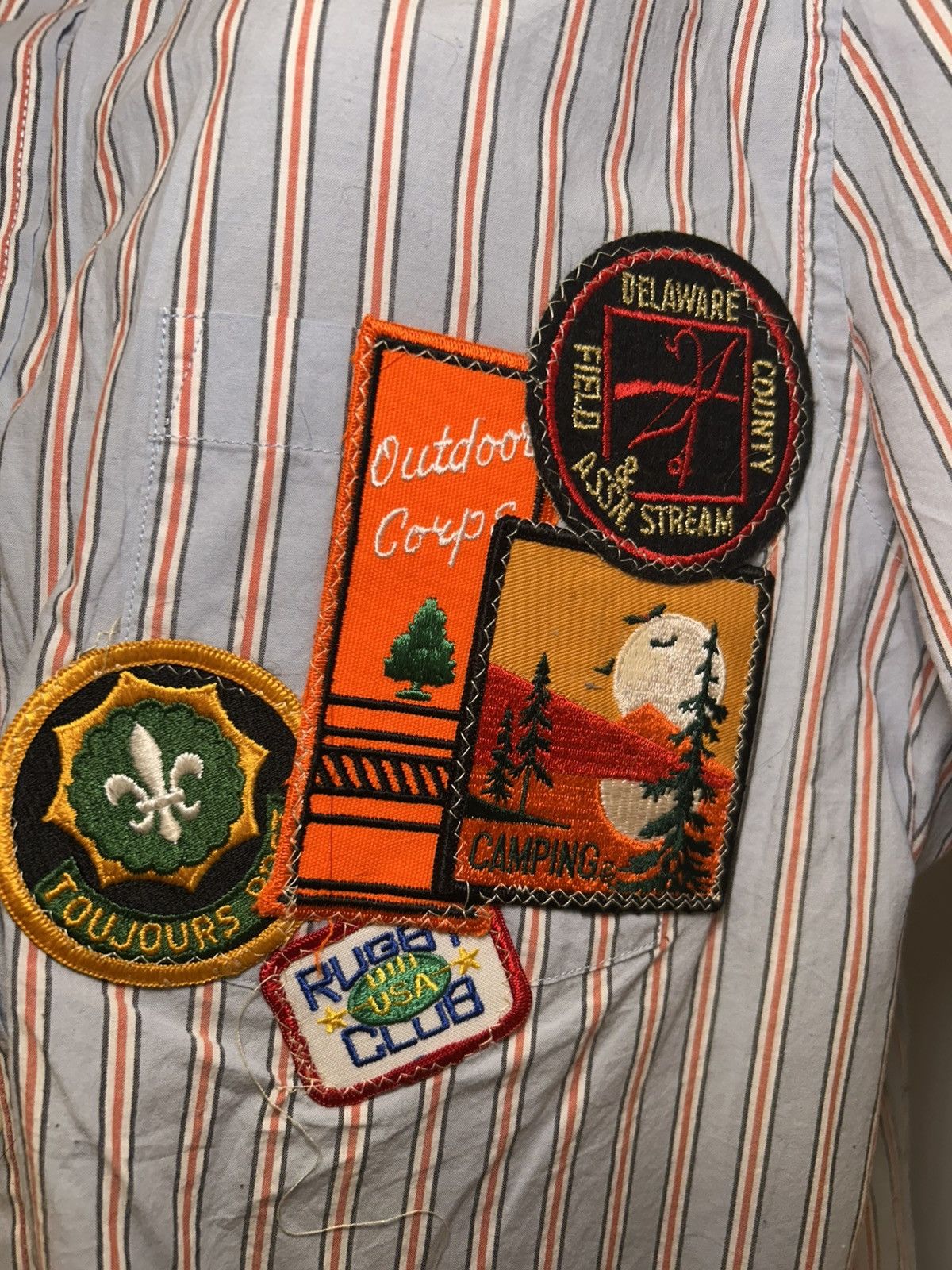 Vintage Unisex Vintage Scattered Patch WorkShirt Size US M / EU 48-50 / 2 - 1 Thumbnail