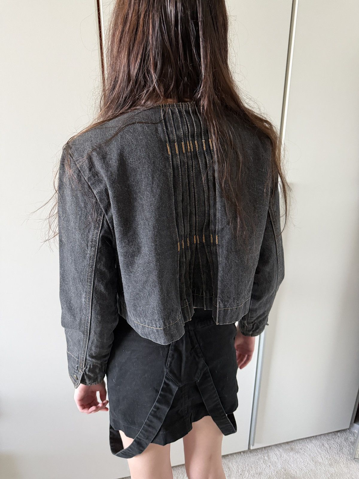 Marithe + Francois Girbaud Marithé + François Girbaud Reproduction Cropped Denim Jacket Size S / US 4 / IT 40 - 11 Thumbnail