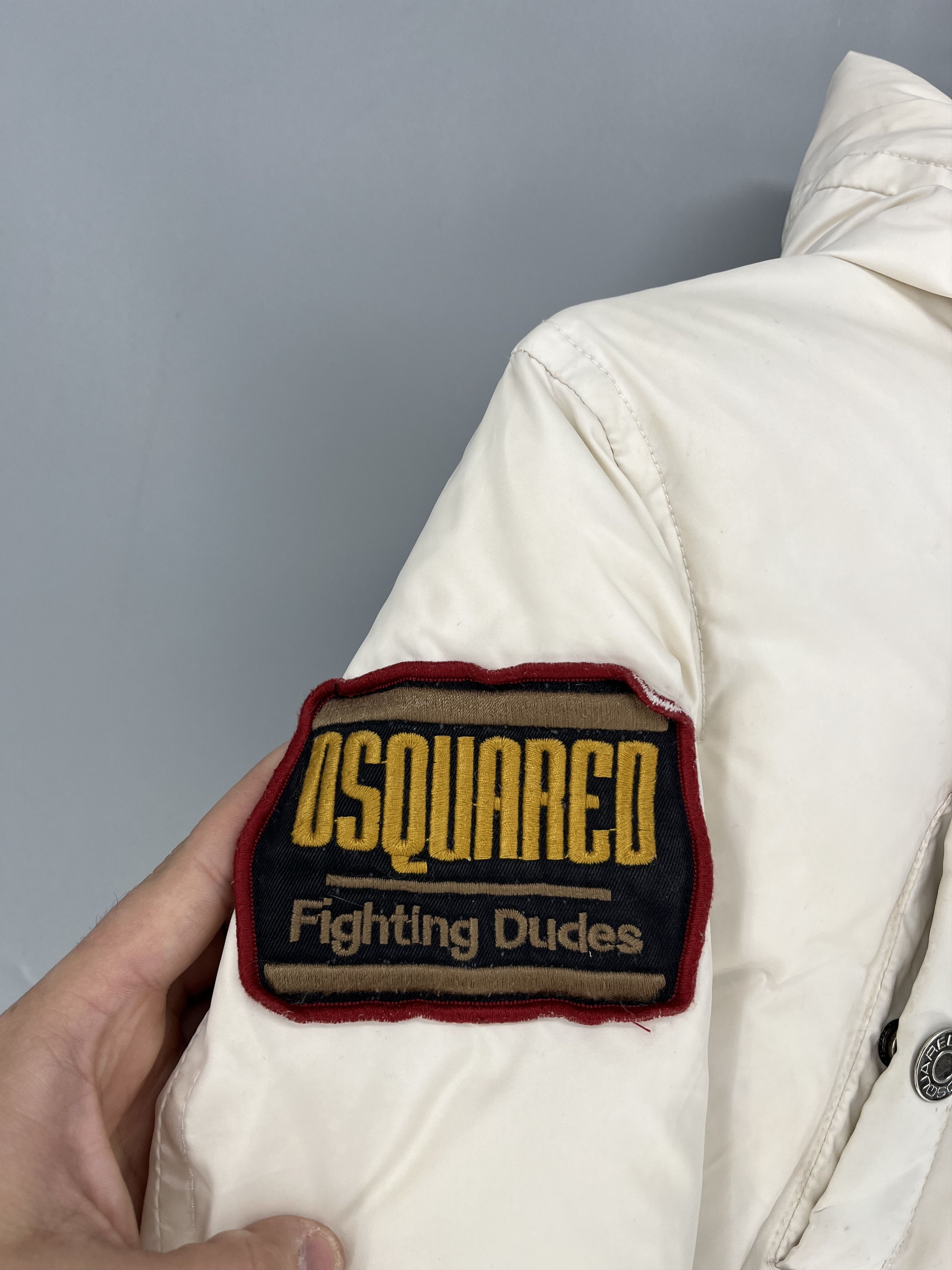 Dsquared2 Vintage DSQUARED2 Goose Down Puffer Jacket White Hood Zip Size M / US 6-8 / IT 42-44 - 5 Thumbnail