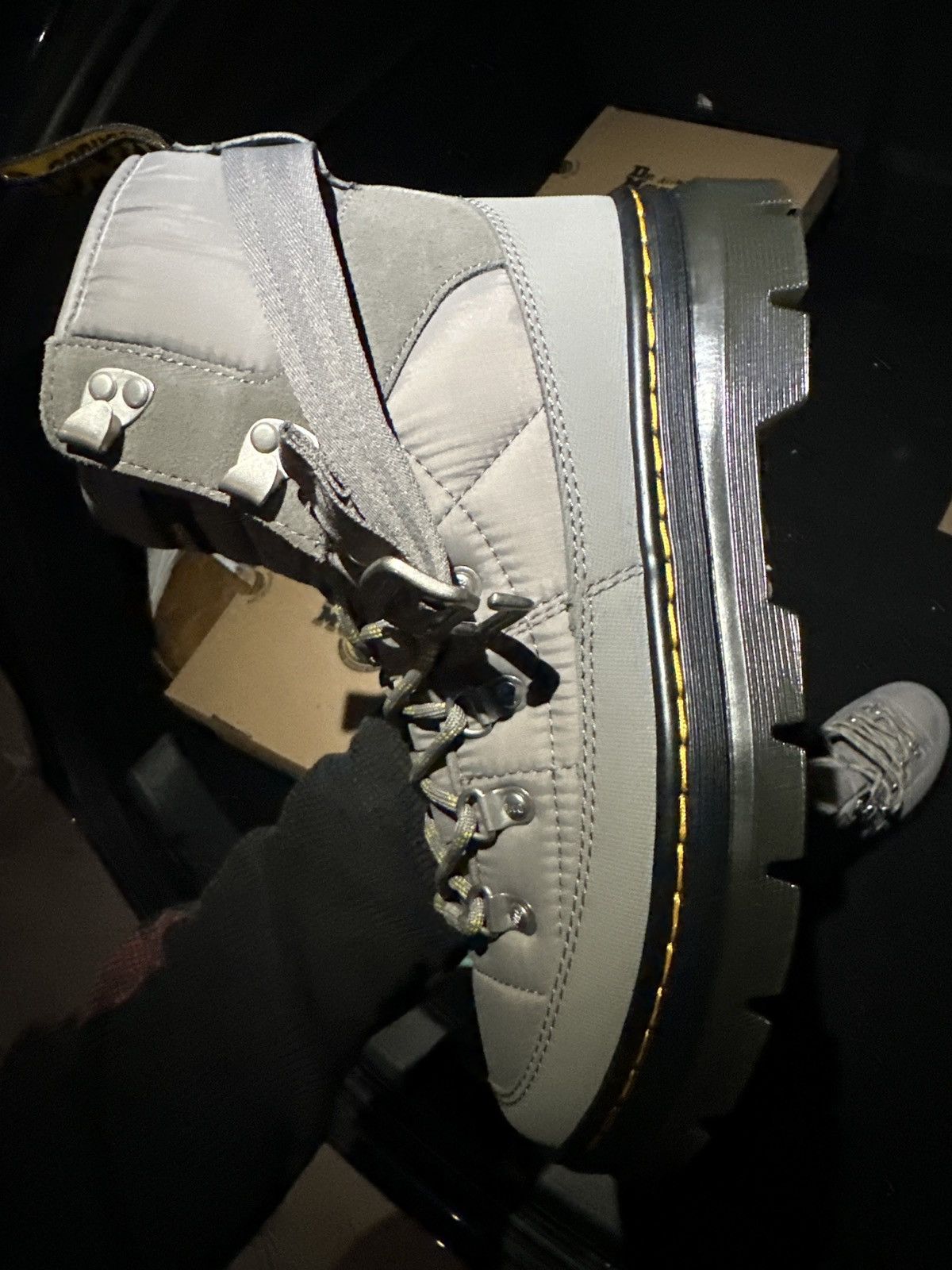 Dr. Martens Dr. Martens Combs Tech Padded Boots Nickel Grey / EU 39) Size US 7 / EU 40 - 4 Thumbnail