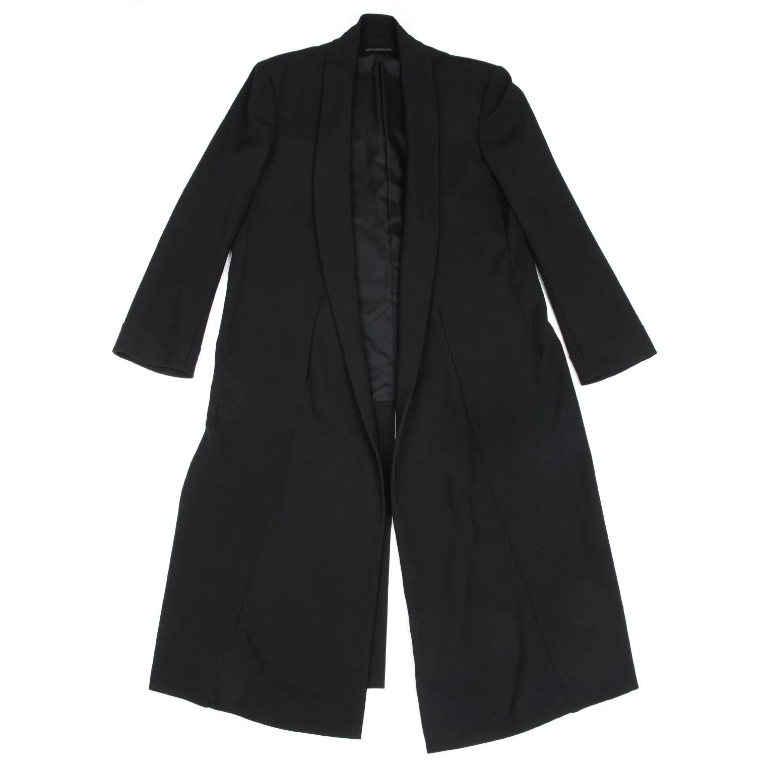 Yohji Yamamoto Wool Gabardine Long Jacket
