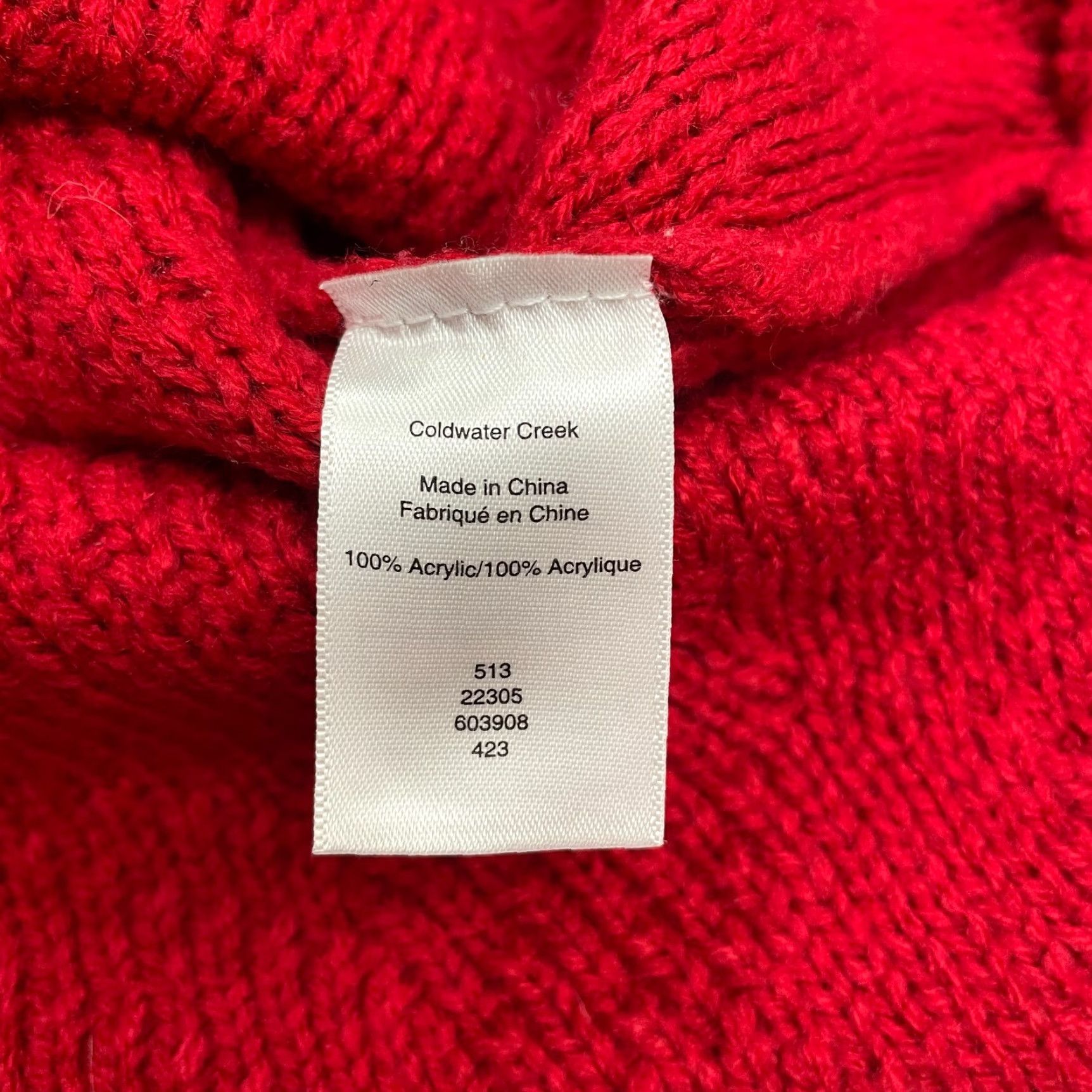 Coldwater Creek Coldwater Creek Sweater Adult PXL Red Mock Neck Knit Solid Breathable Stretch Womens Size XL / US 12-14 / IT 48-50 - 5 Thumbnail