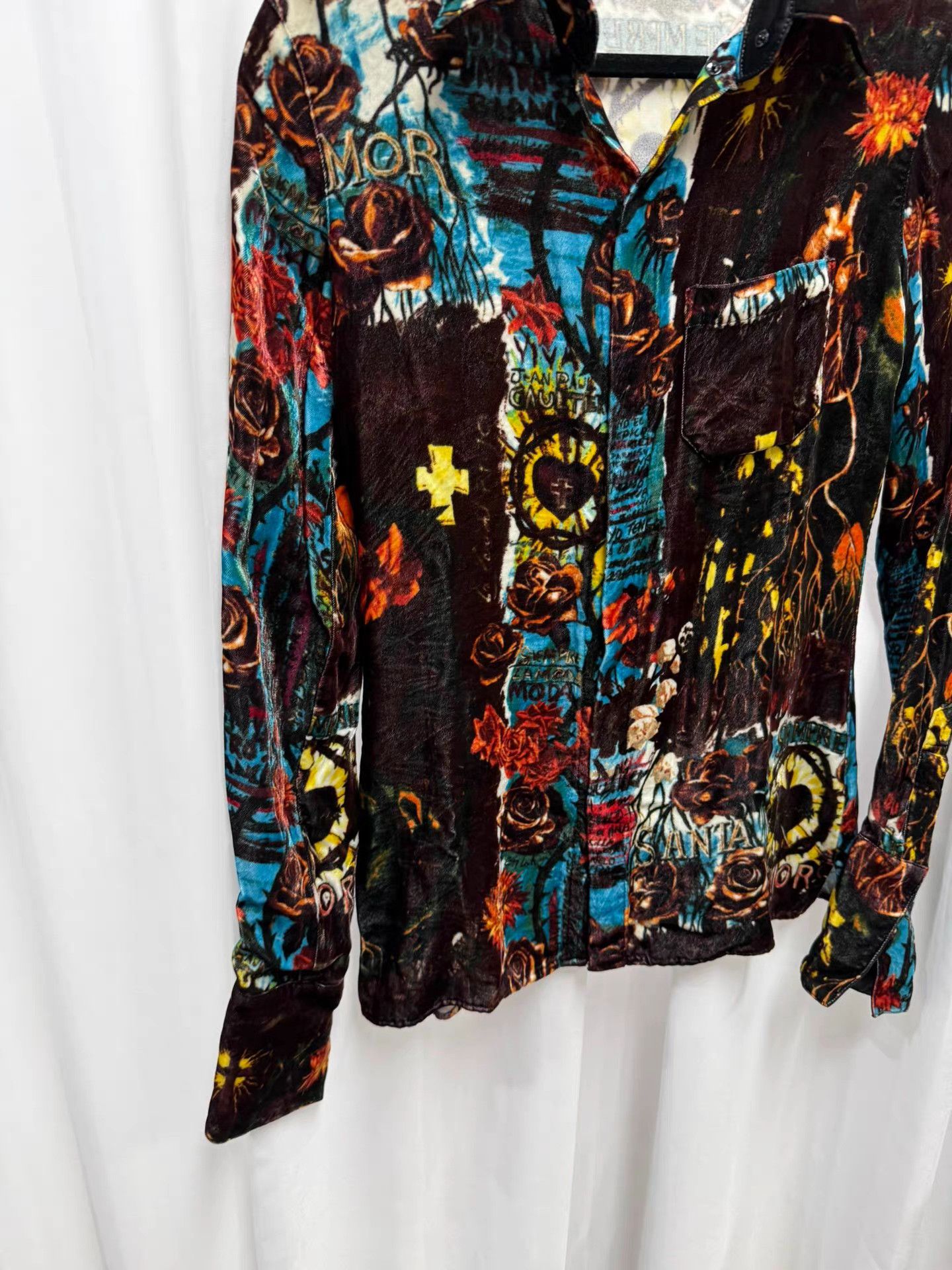 Jean Paul Gaultier Jean Paul Gaultier Velvet Shirt K20 Size US XXS / EU 40 - 4 Thumbnail