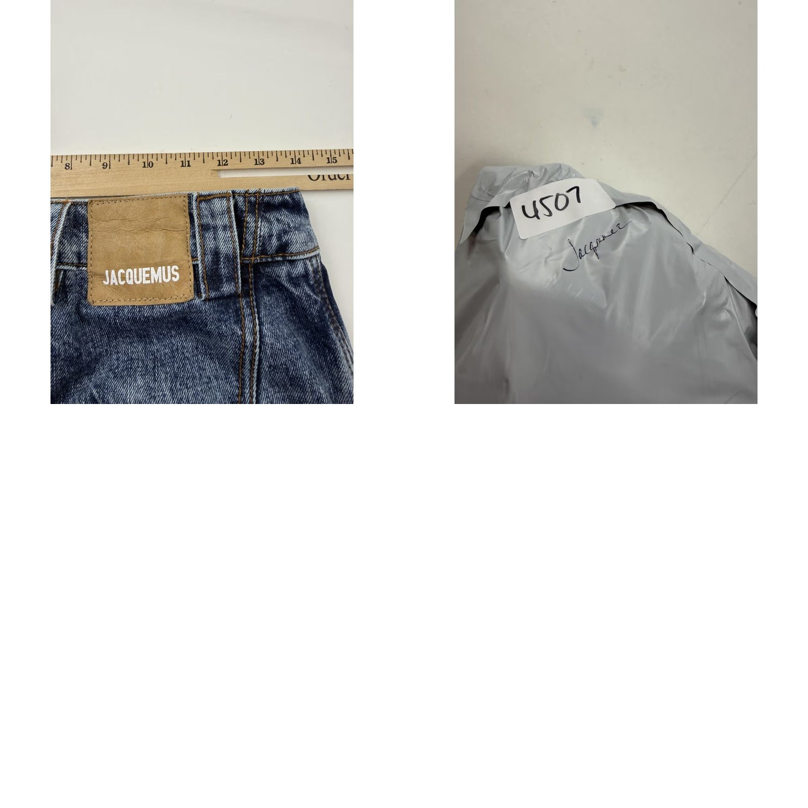 Jacquemus Jacquemus Jeans Mens 28 Blue High Rise Wide-Leg Cargo Denim Le Raphia Baggy 5-Pocket Zipper Size US 28 / EU 44 - 9 Thumbnail