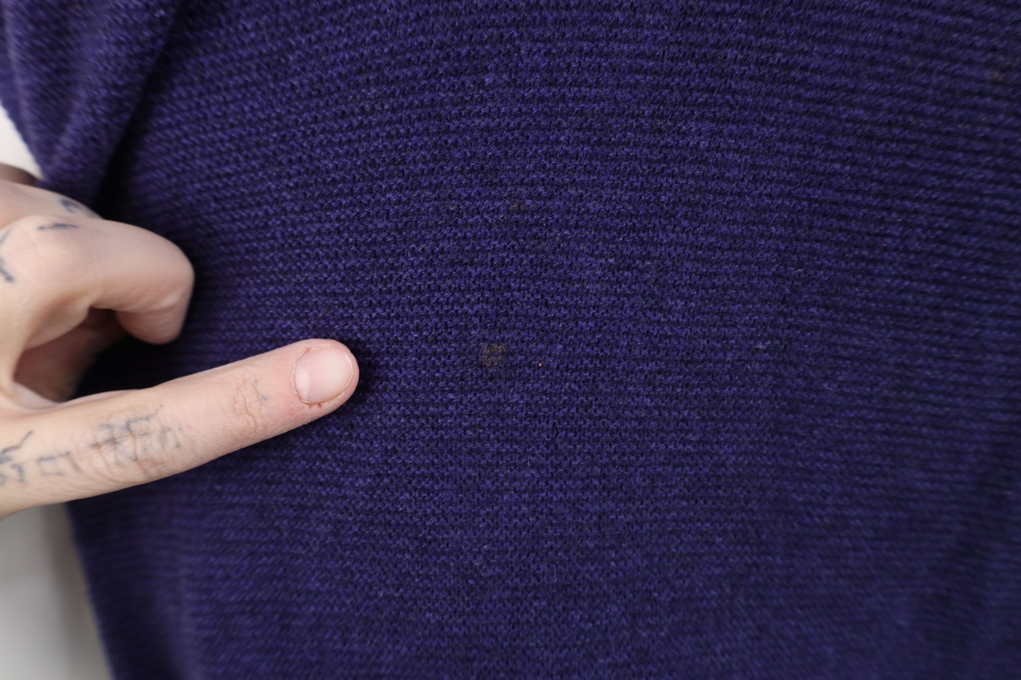 Vintage Vintage Streetwear Cashmere Knit Half Zip Sweater Purple Size US XL / EU 56 / 4 - 4 Thumbnail