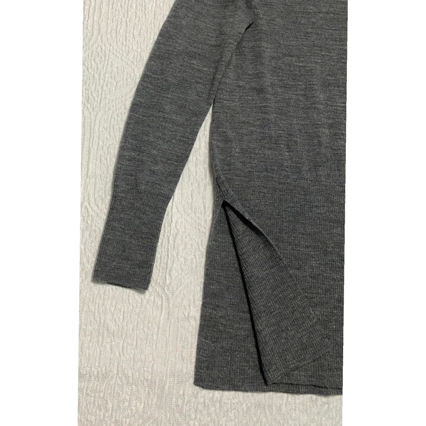 Vintage Max Studio Women's Sweater Tunic Gray 100% Extrafine Merino Wool Size S Size S / US 4 / IT 40 - 7 Thumbnail