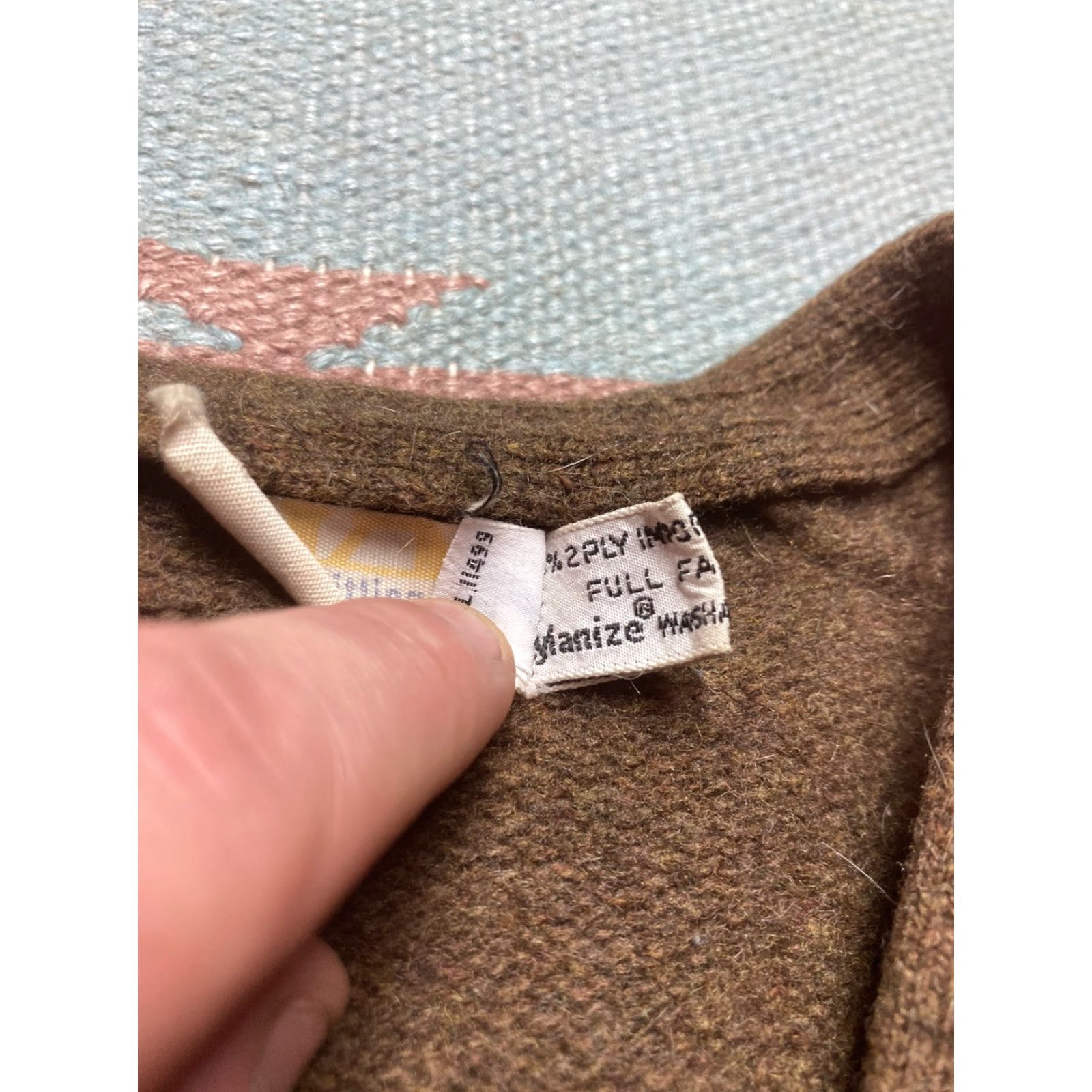 Vintage VINTAGE 60s cardigan sweater Detroit Knitting Mills lambs wool XL button front Size US XL / EU 56 / 4 - 5 Thumbnail
