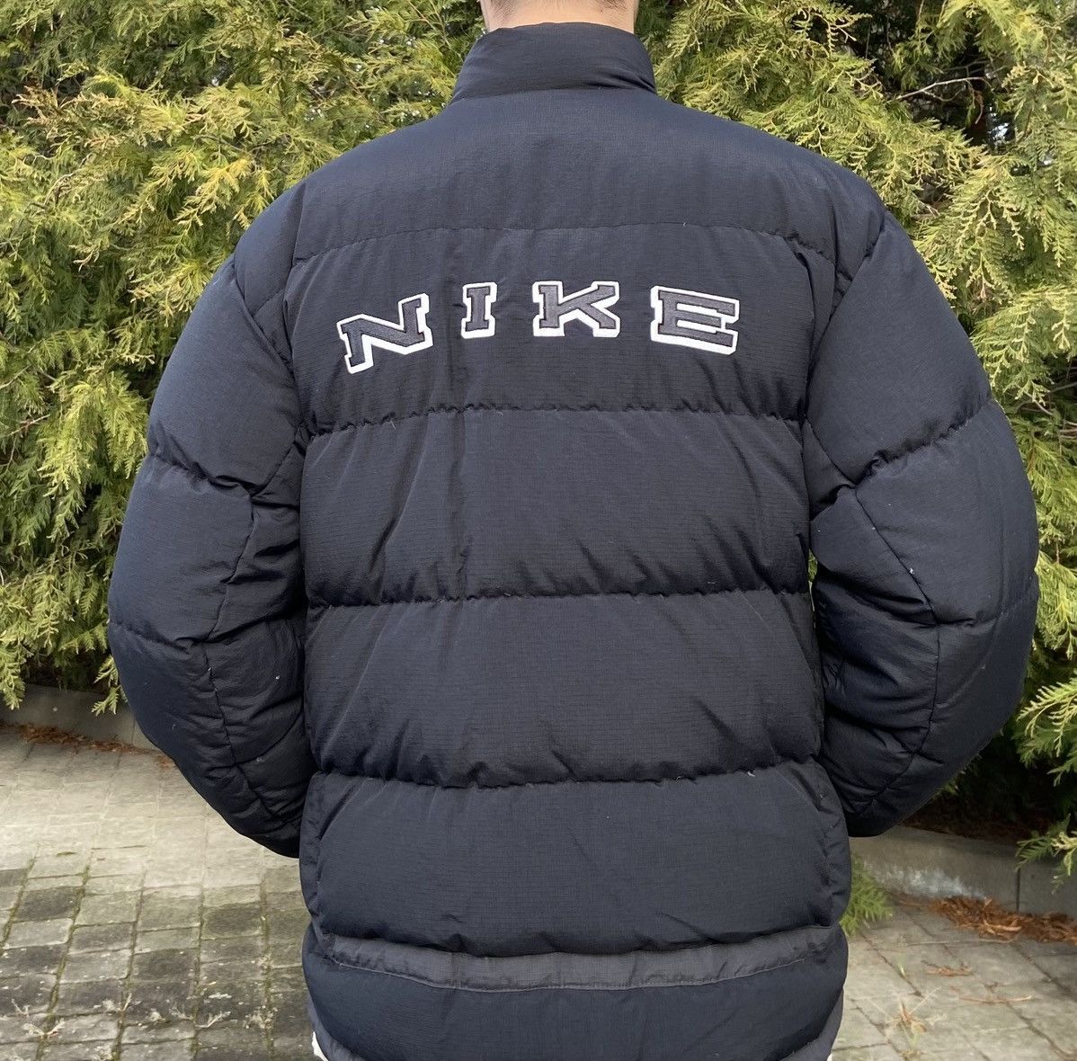 Vintage 🟤 VintageNike Down puffer jacket 90s reversible🟤 Size US L / EU 52-54 / 3 - 1 Thumbnail