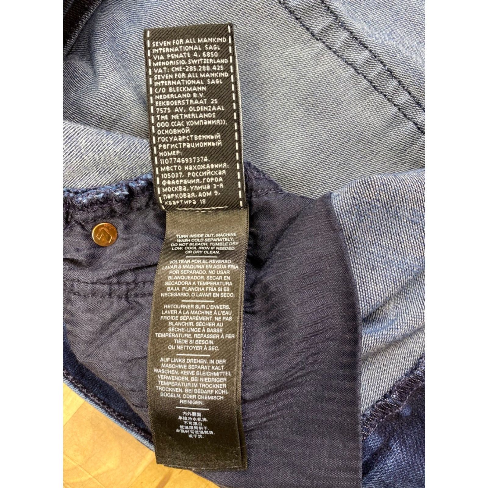 7 For All Mankind 7 for all Mankind Jeans Womens 28 Blue Skinny Stretch Casual Modern Size 28" / US 6 / IT 42 - 5 Thumbnail