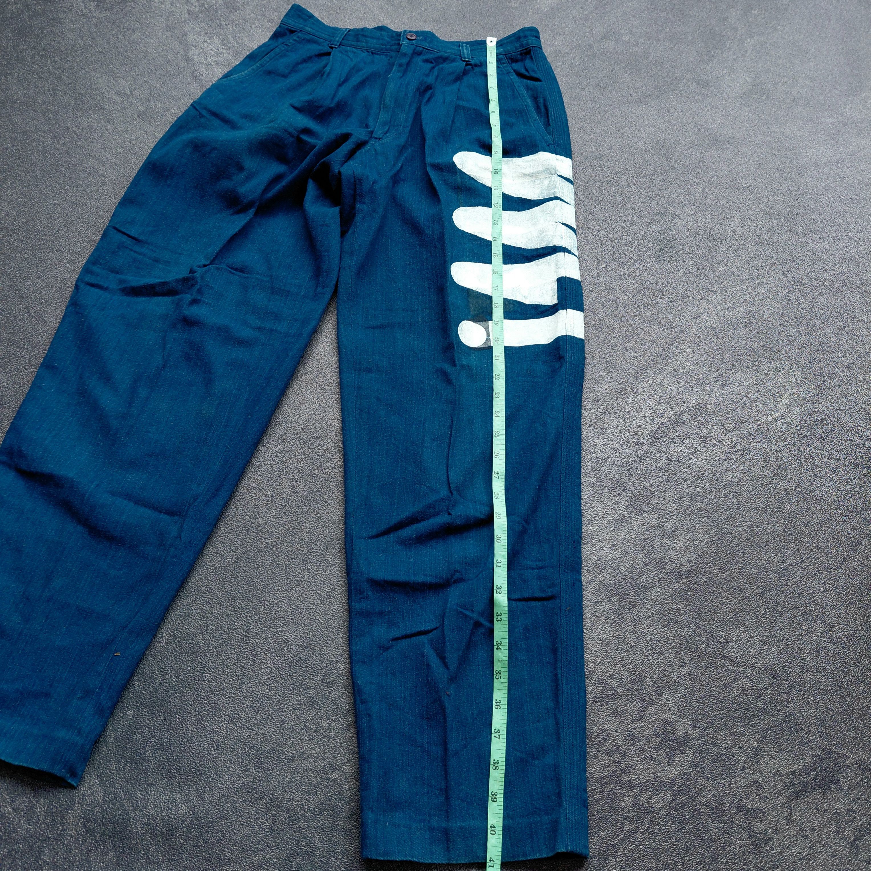 Issey Miyake Issey Miyake Men Painting Custom Made Pants Size US 30 / EU 46 - 12 Thumbnail