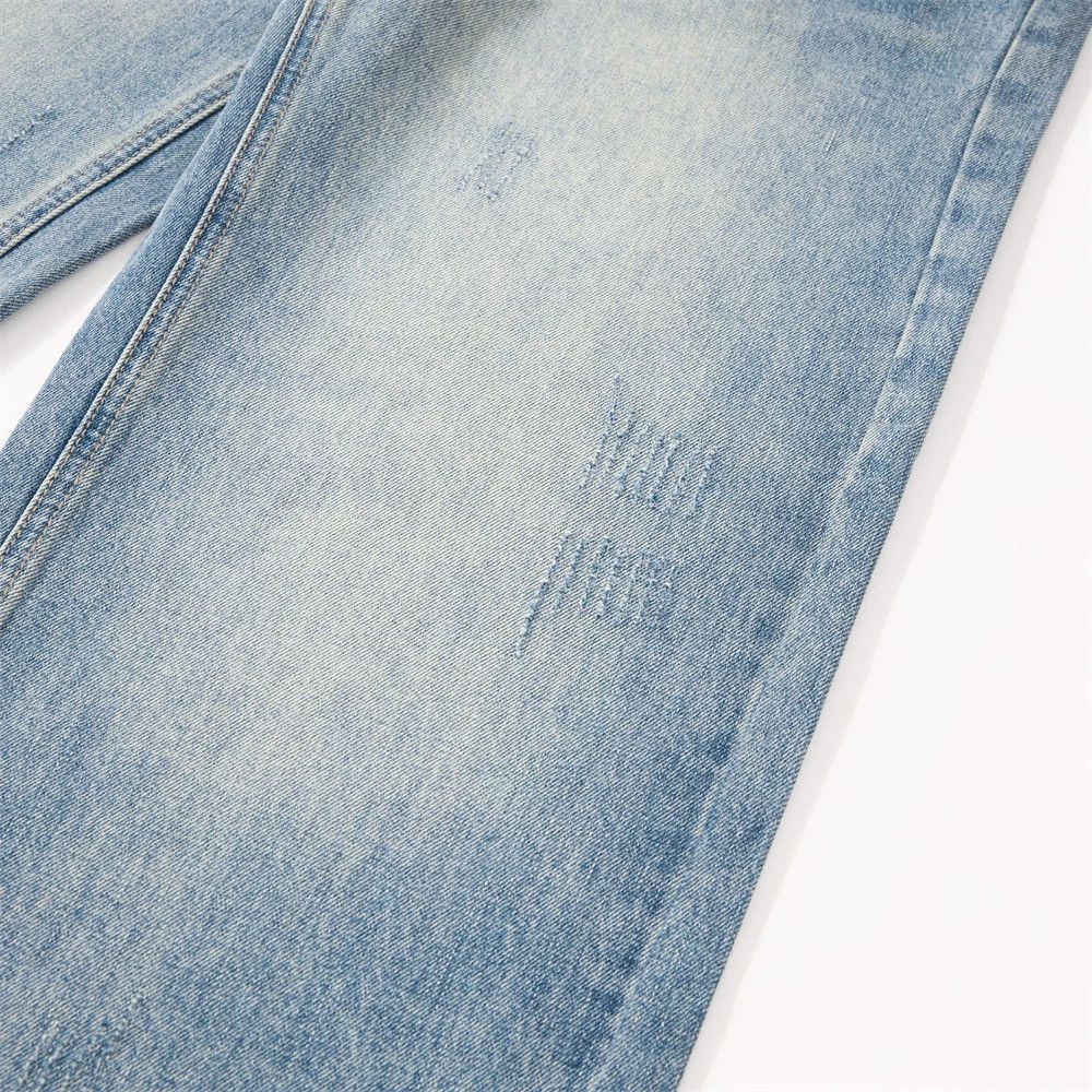 Jean Retro men's loose casual distressed washed gradient jeans Size US 32 / EU 48 - 6 Thumbnail