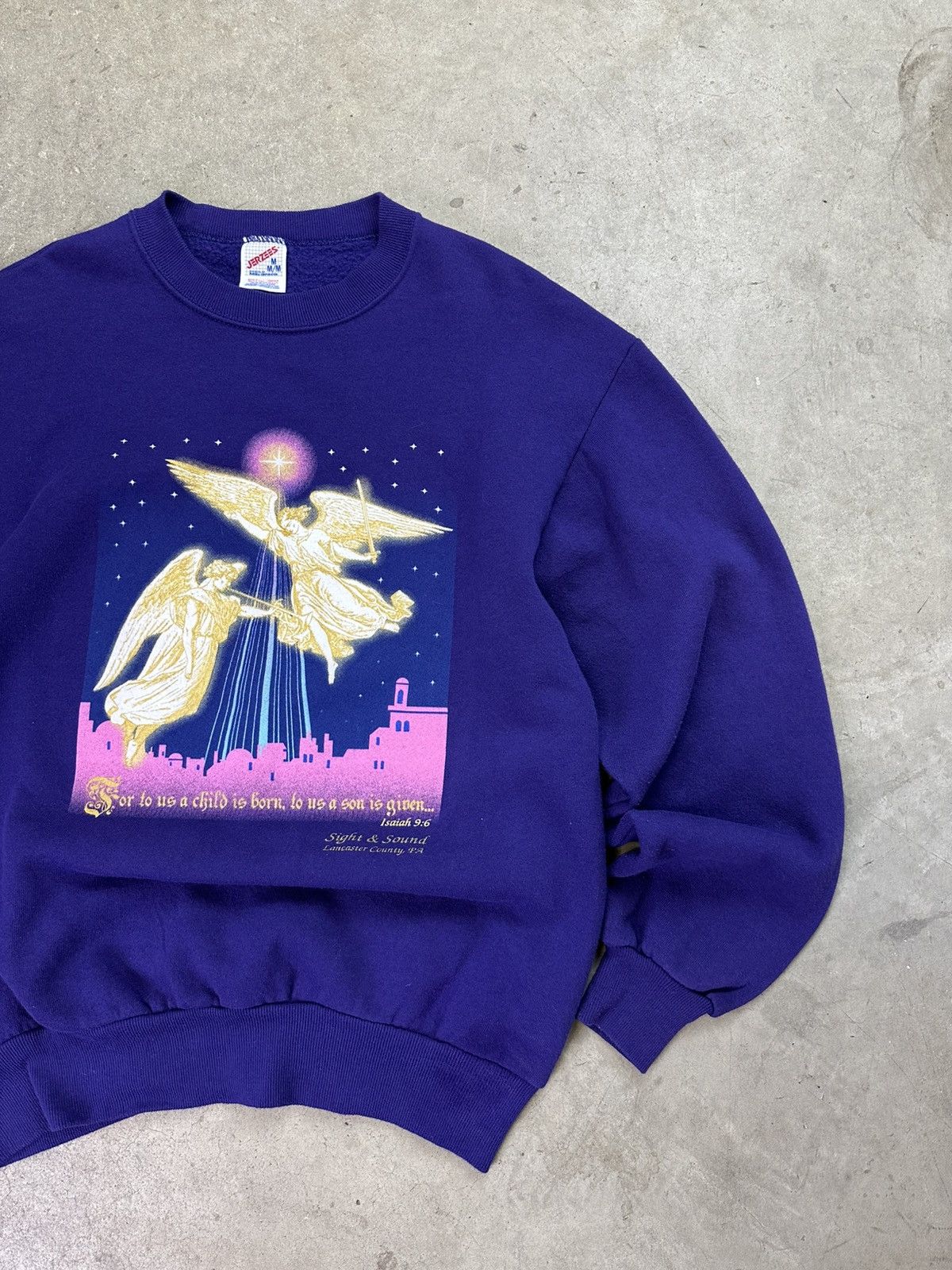 Vintage vintage 90s angels flying bible crewneck large Size US L / EU 52-54 / 3 - 2 Thumbnail