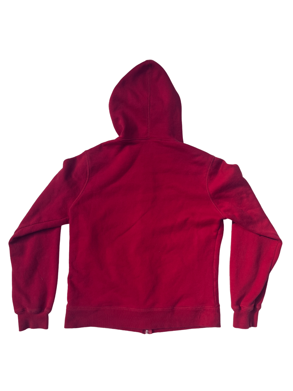 Vintage Blank Y2k Zip Up Red Hoodie Size US M / EU 48-50 / 2 - 2 Thumbnail