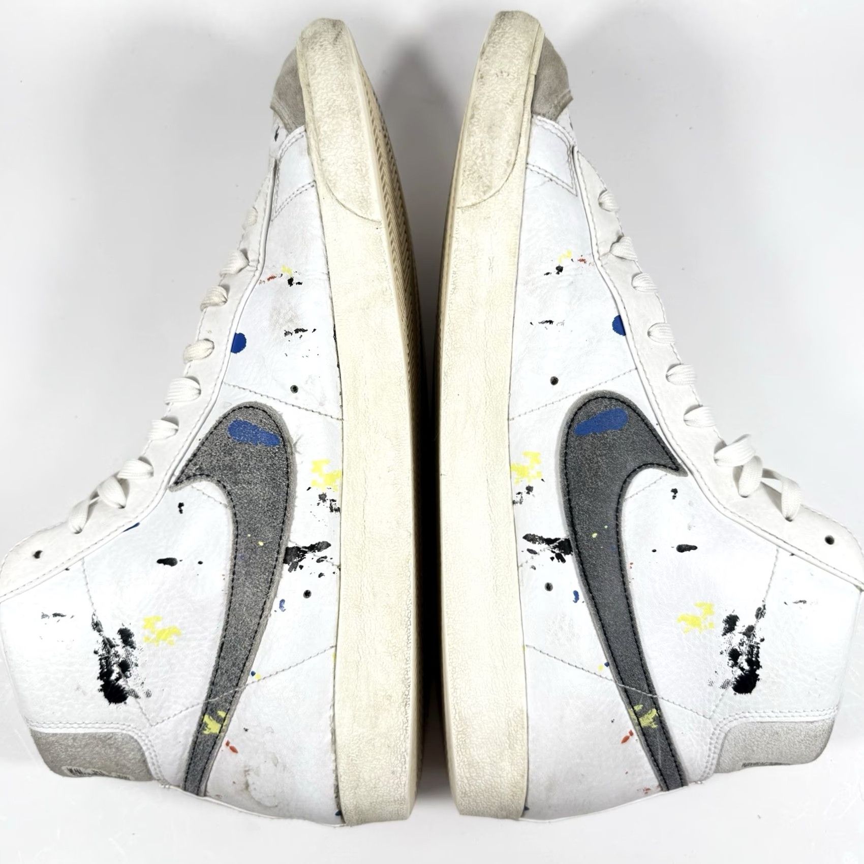 Nike Nike Blazer Mid '77 Men’s Size 15 Sneakers Paint Splatter DC7331-100 Size 40R - 4 Thumbnail